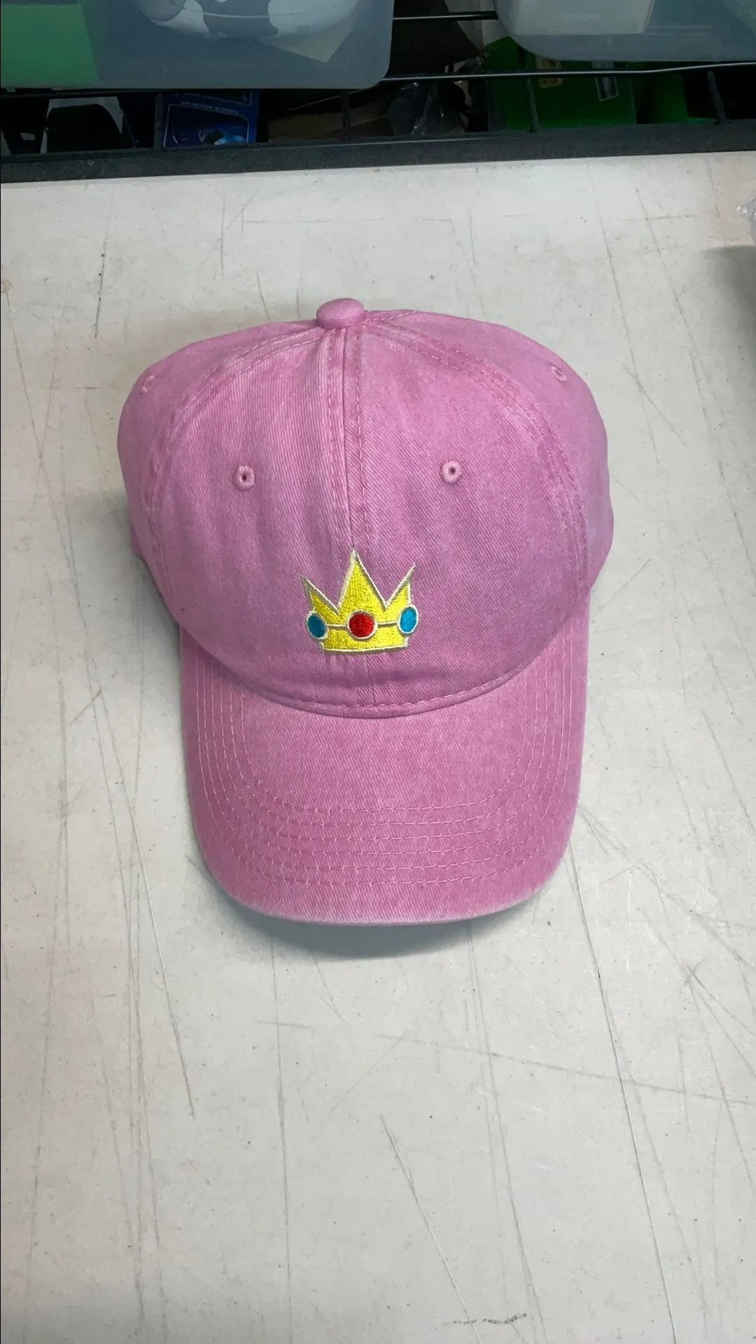Product image for Light Pink Princess Peach Hat Adult