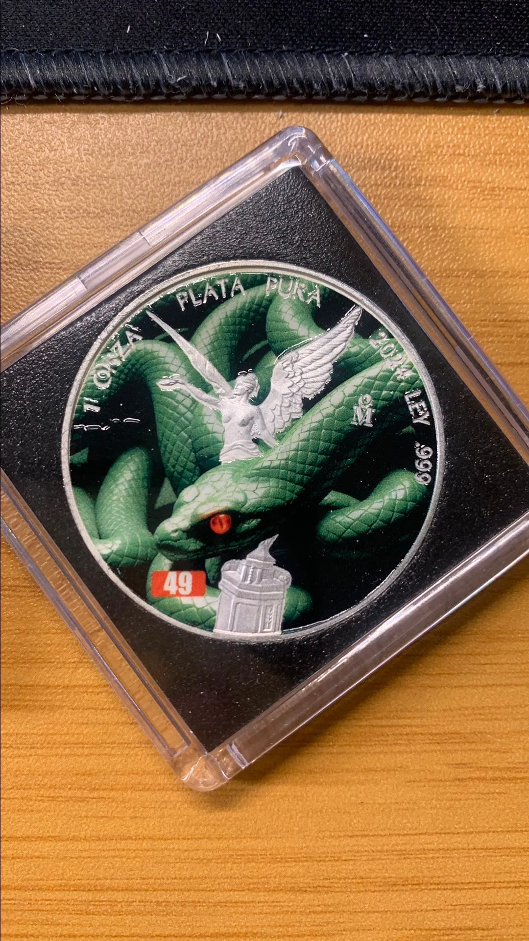 Product image for ONLY 499 MINTED! 2024 1 oz Mexico Libertad UNDER THE SKIN Edition .999 Silver Colorized