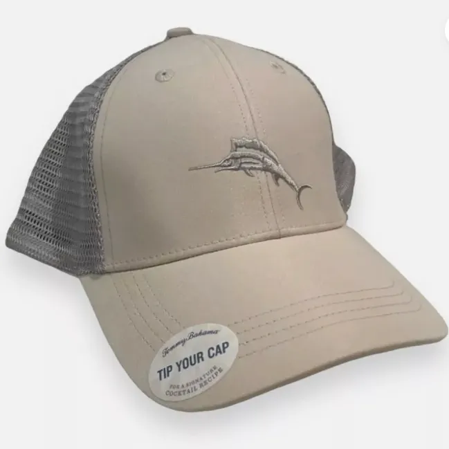 Product image for NEW Tommy Bahama Trucker Hat Mesh Snapback Adjustable Grey (60)