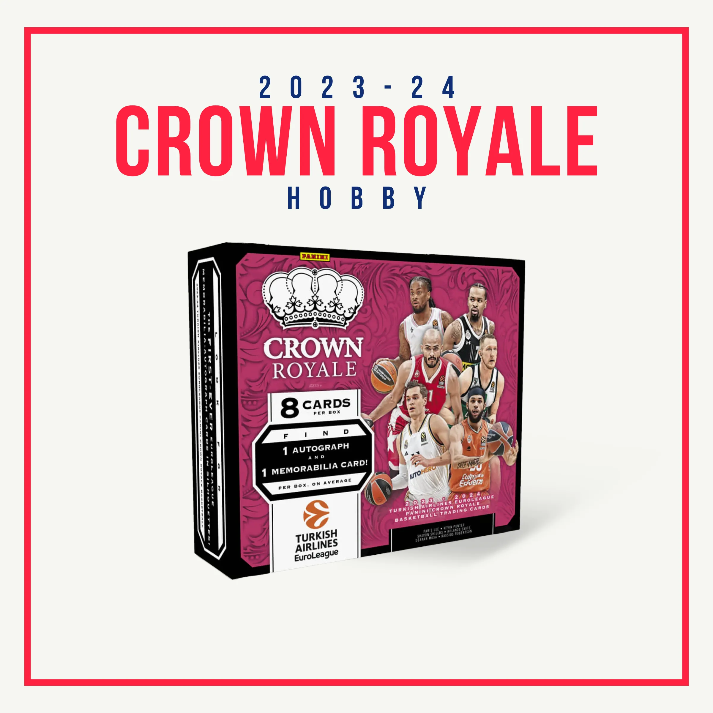 Product image for 2023-24 Crown Royale Basketball Euro League Hobby Box