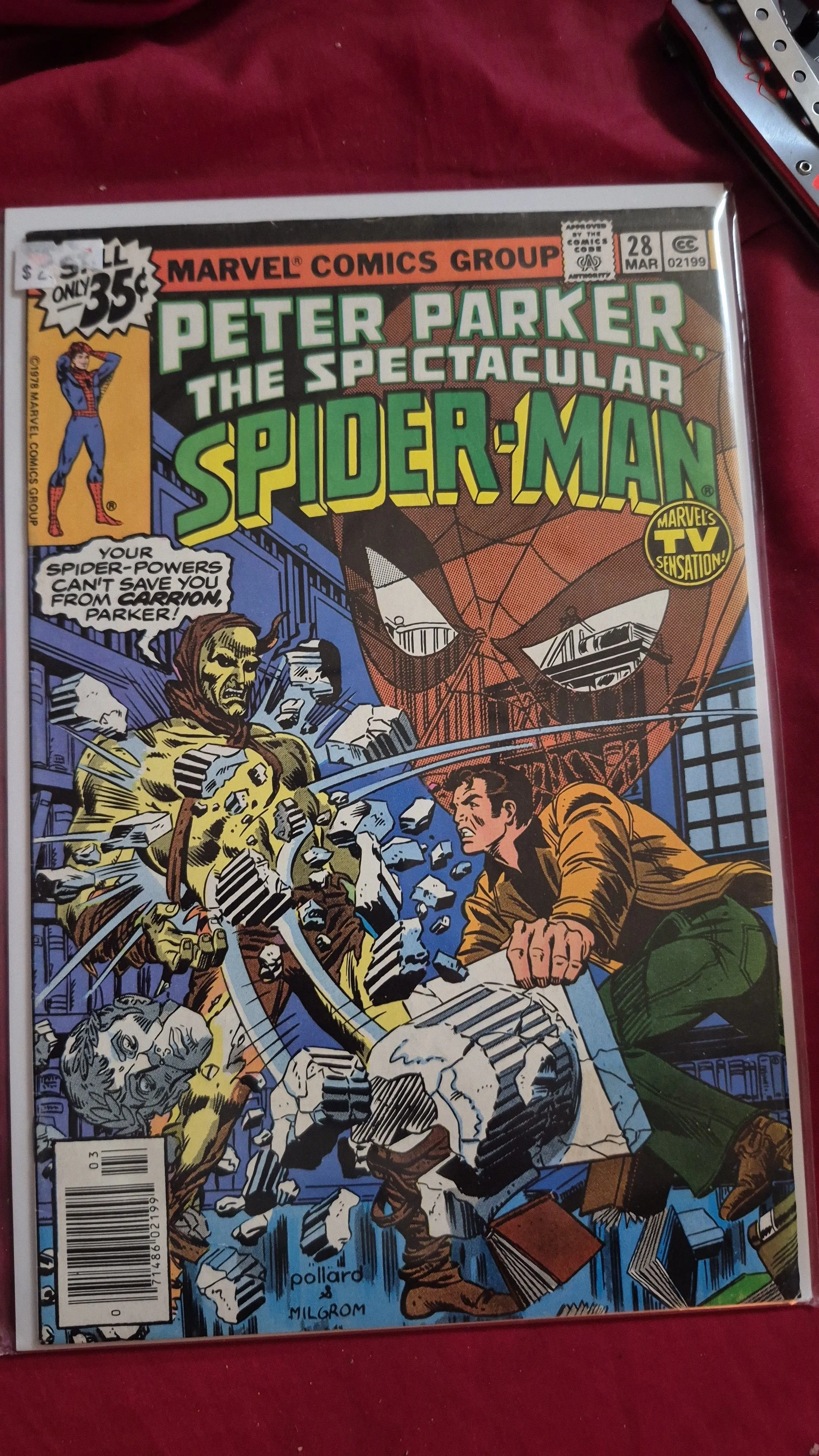 Product image for Peter Parker: The Spectacular Spiderman #28 (1978) | 1st appearance of Carrion