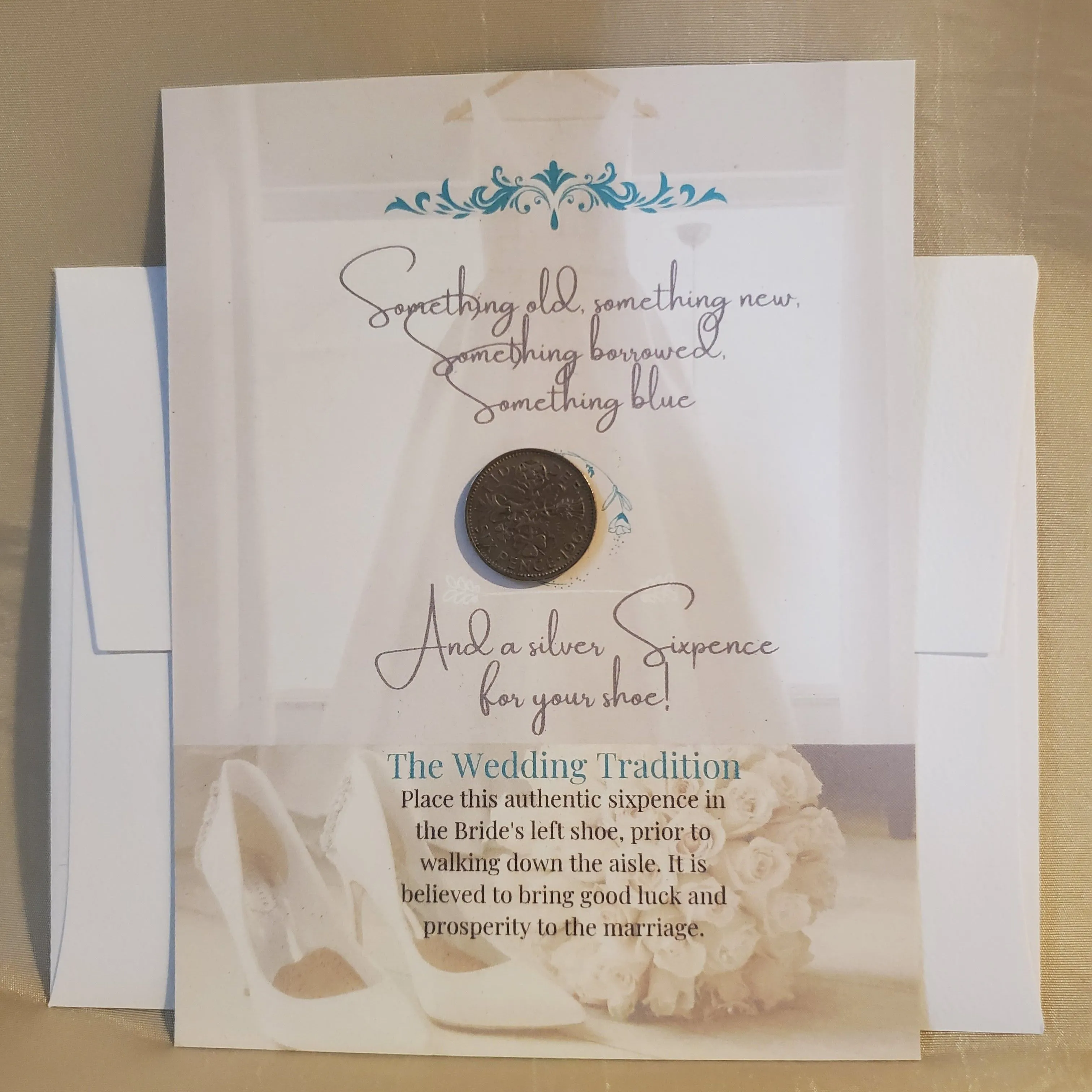 Product image for Authentic Bridal Sixpence Coin by Studio 231