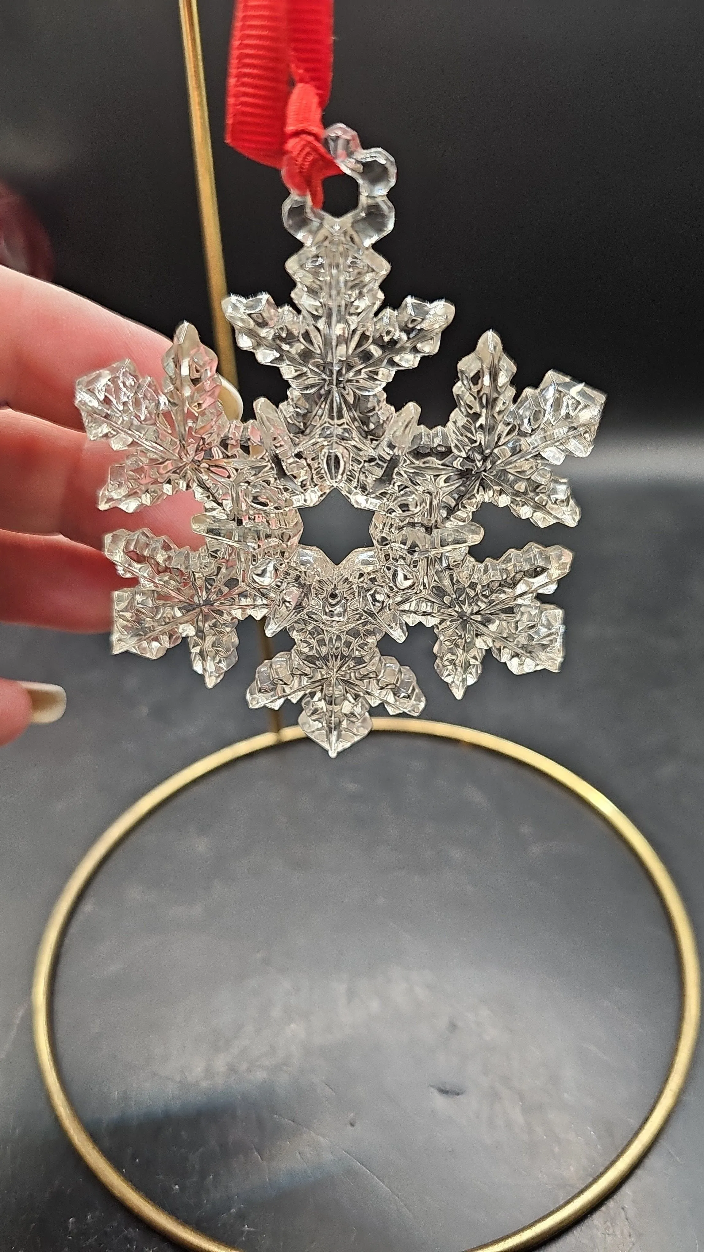 Product image for 013 Wedgwood Vera Wang Snowflake 3" Ornament  