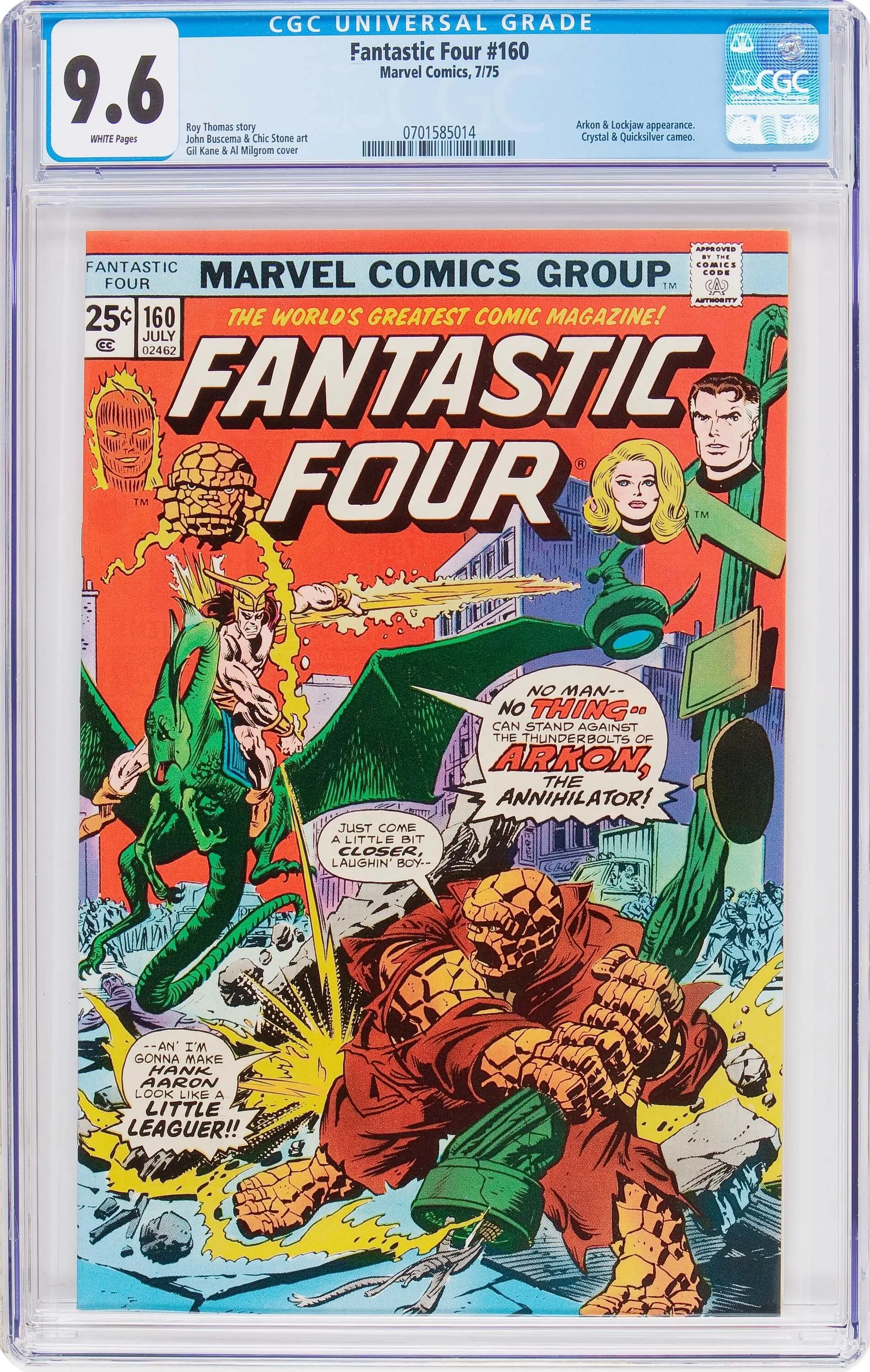 Product image for Fantastic Four #160 CGC GRADED 9.6