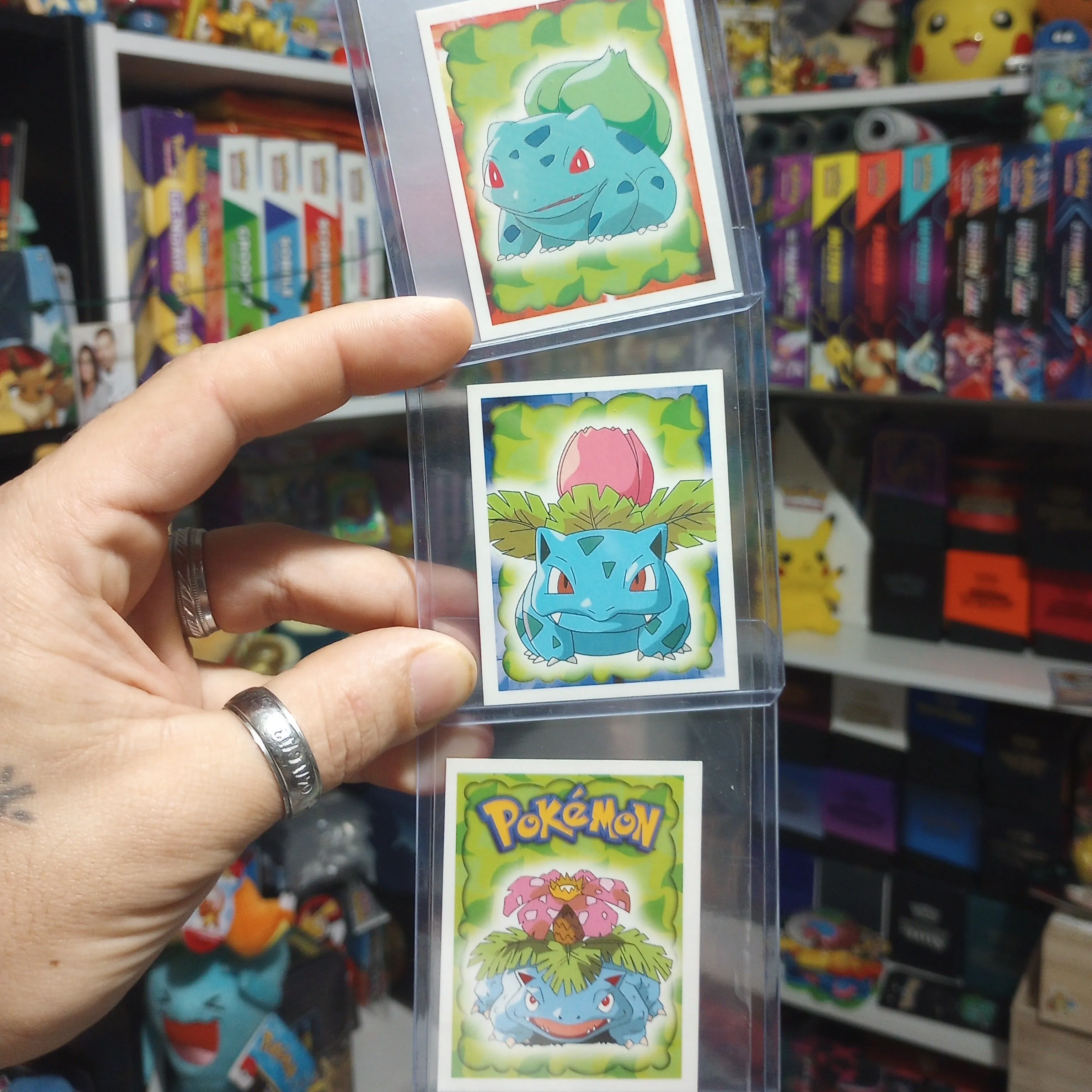 Product image for 1999 Merlin pokemon stickers Bulbasaur Ivysaur Venusaur art set