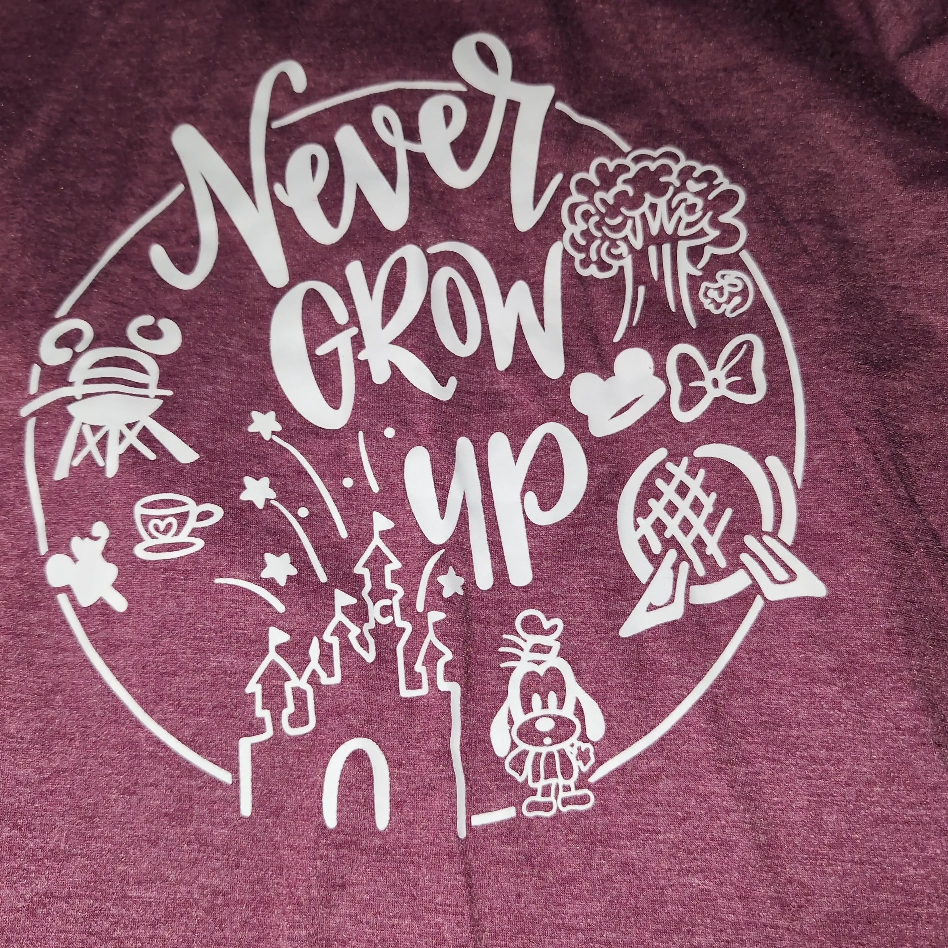 Product image for never grow up short sleeve t-shirt