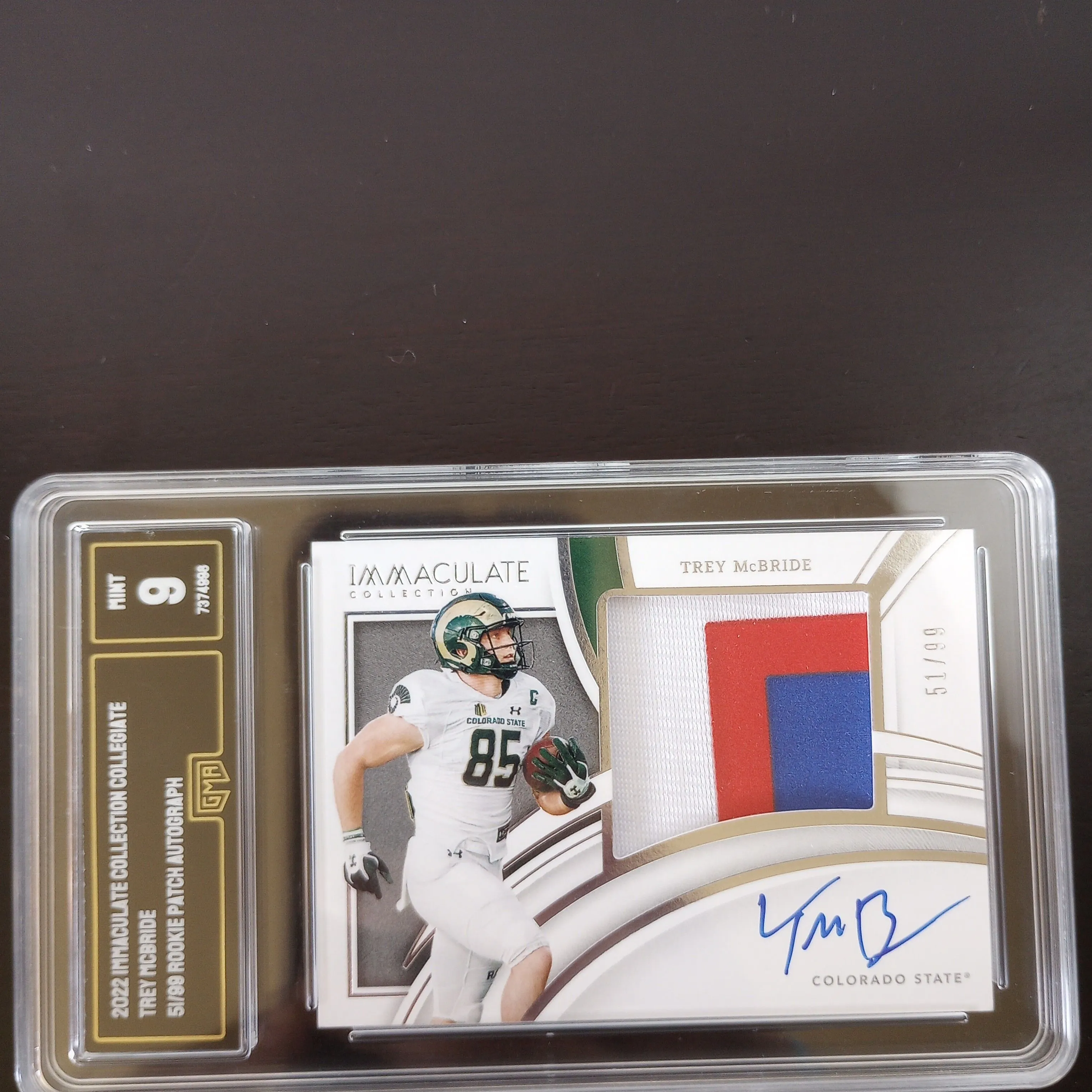 Product image for Trey McBride Immaculate RPA 51/99