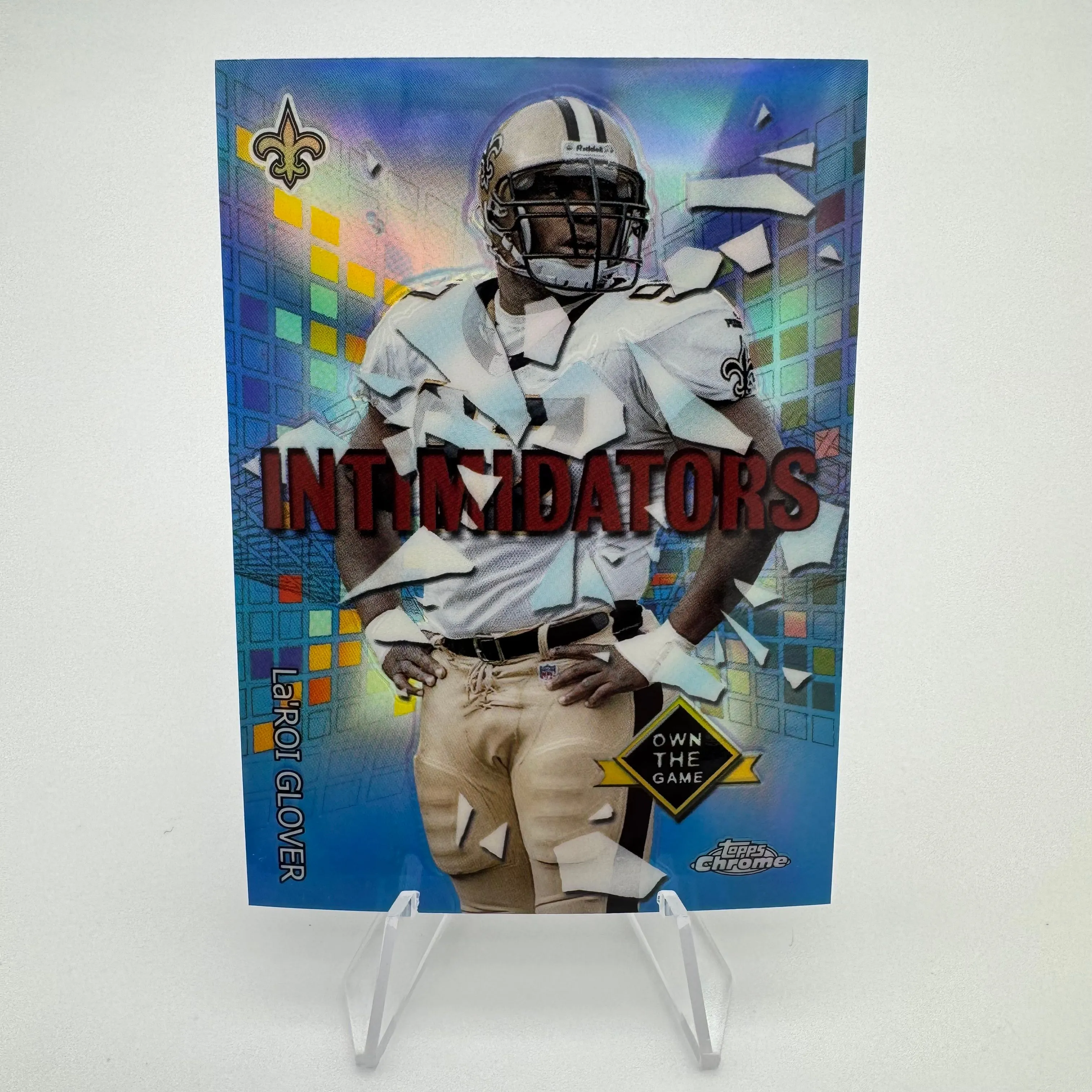 Product image for La’Roi Glover 2001 Topps Chrome Intimidators Refractor