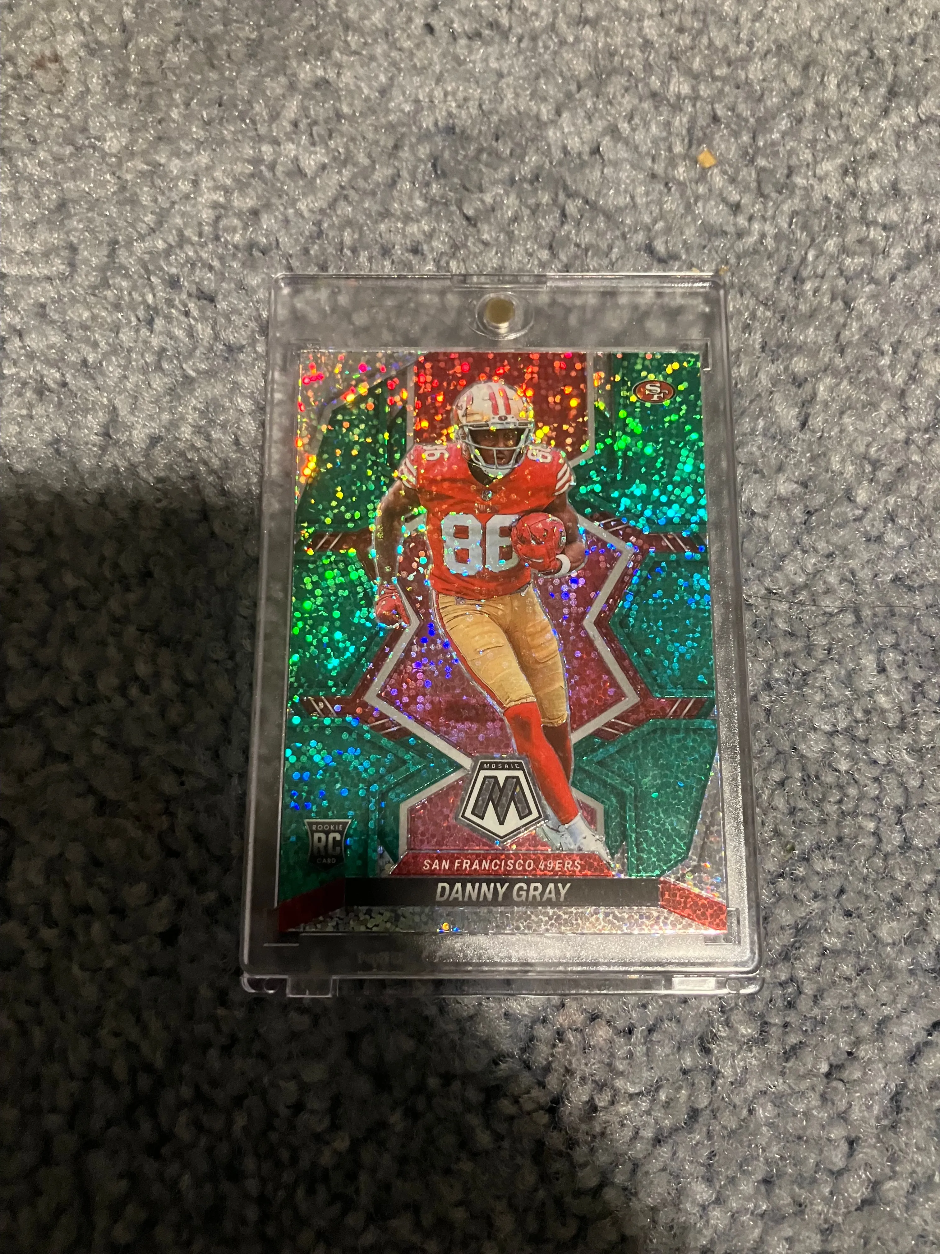 Product image for danny gray green sparkle rookie rare