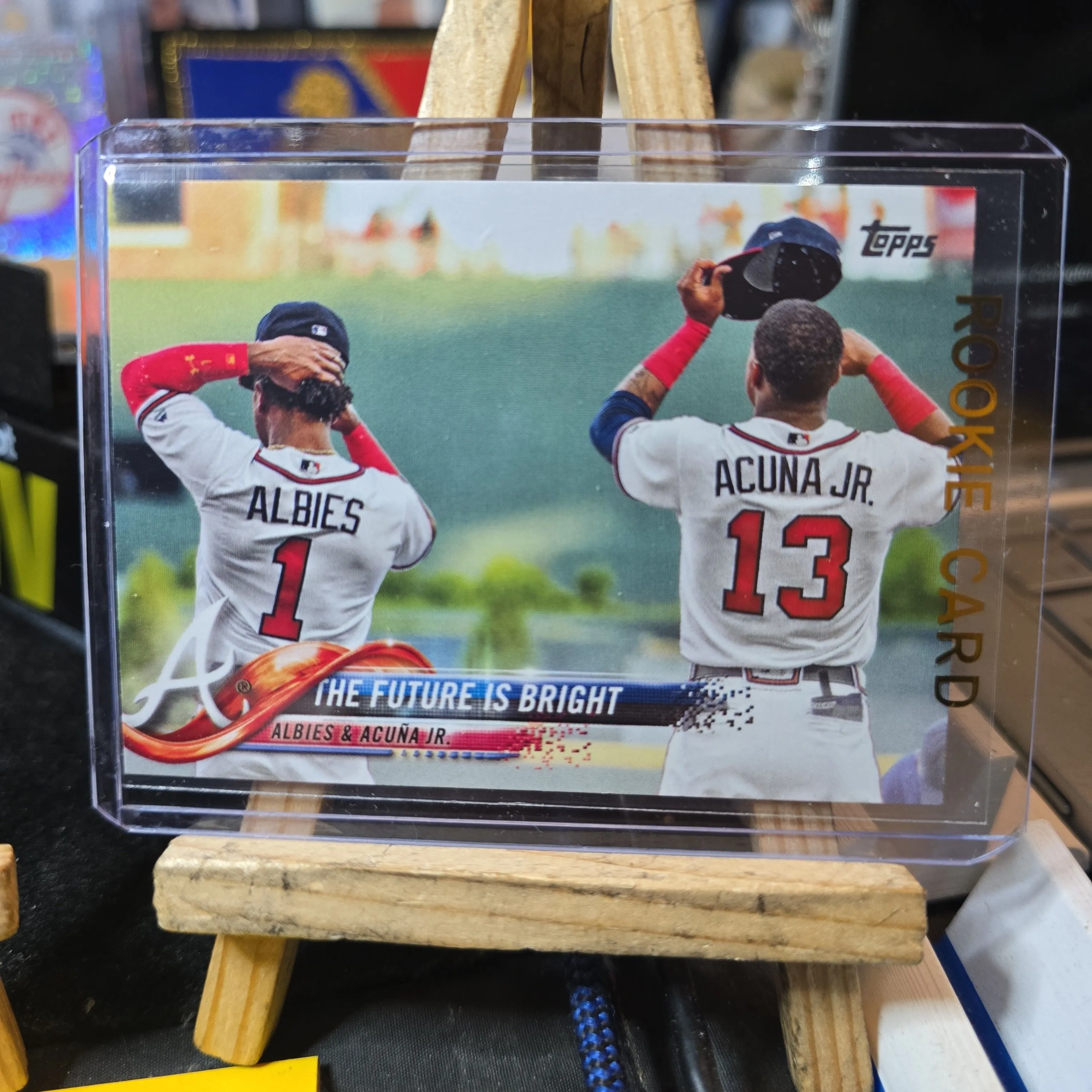 Product image for 2018 topps the future is bright RONALD ACUNA JR/OZZIE ALBES RCS