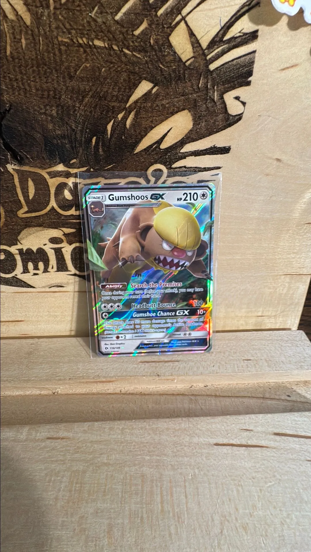 Product image for Gumshoos GX #110 Pokemon Sun & Moon