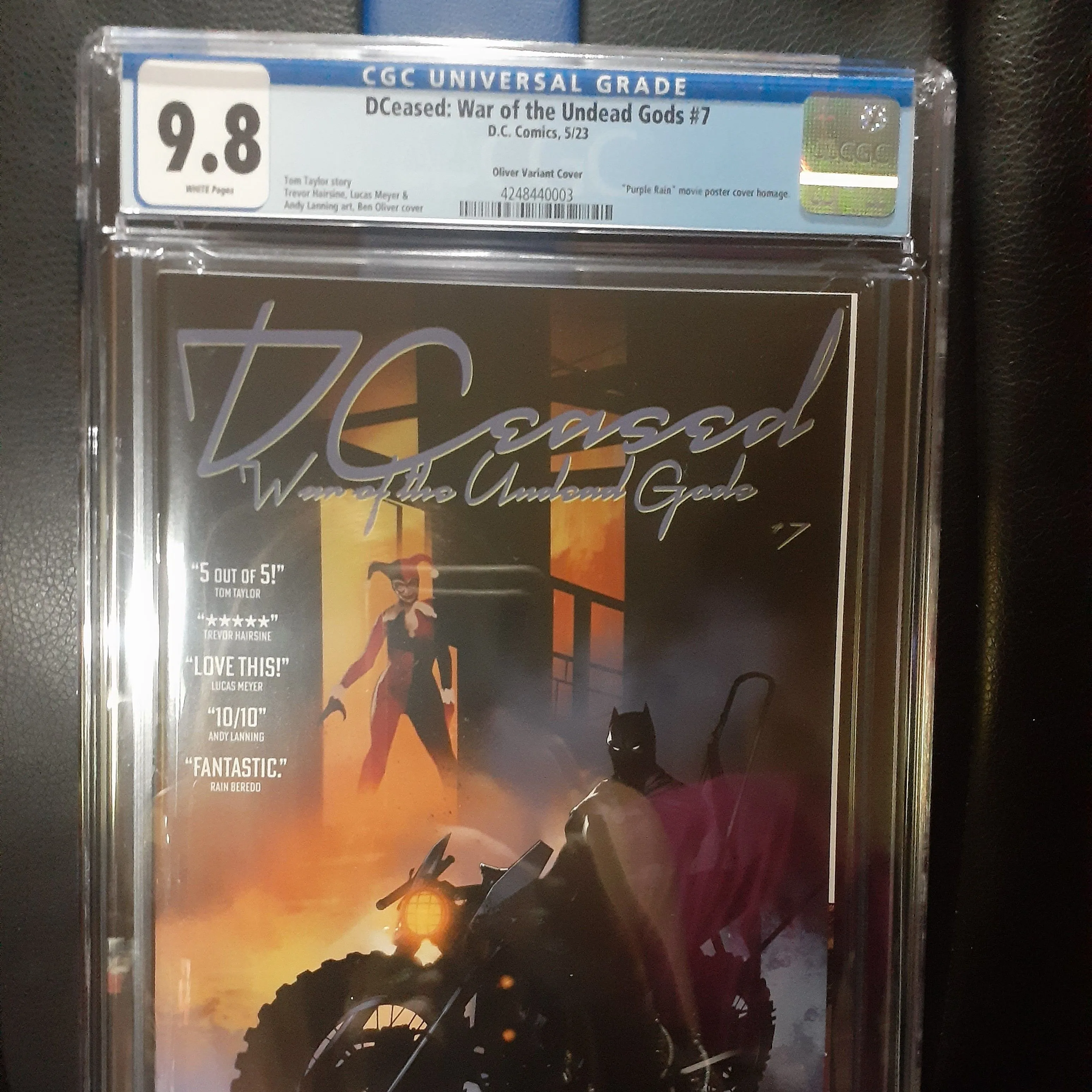 Product image for DCeased: War of the Undead Gods 7 Oliver Variant Cover CGC 9.8 2023