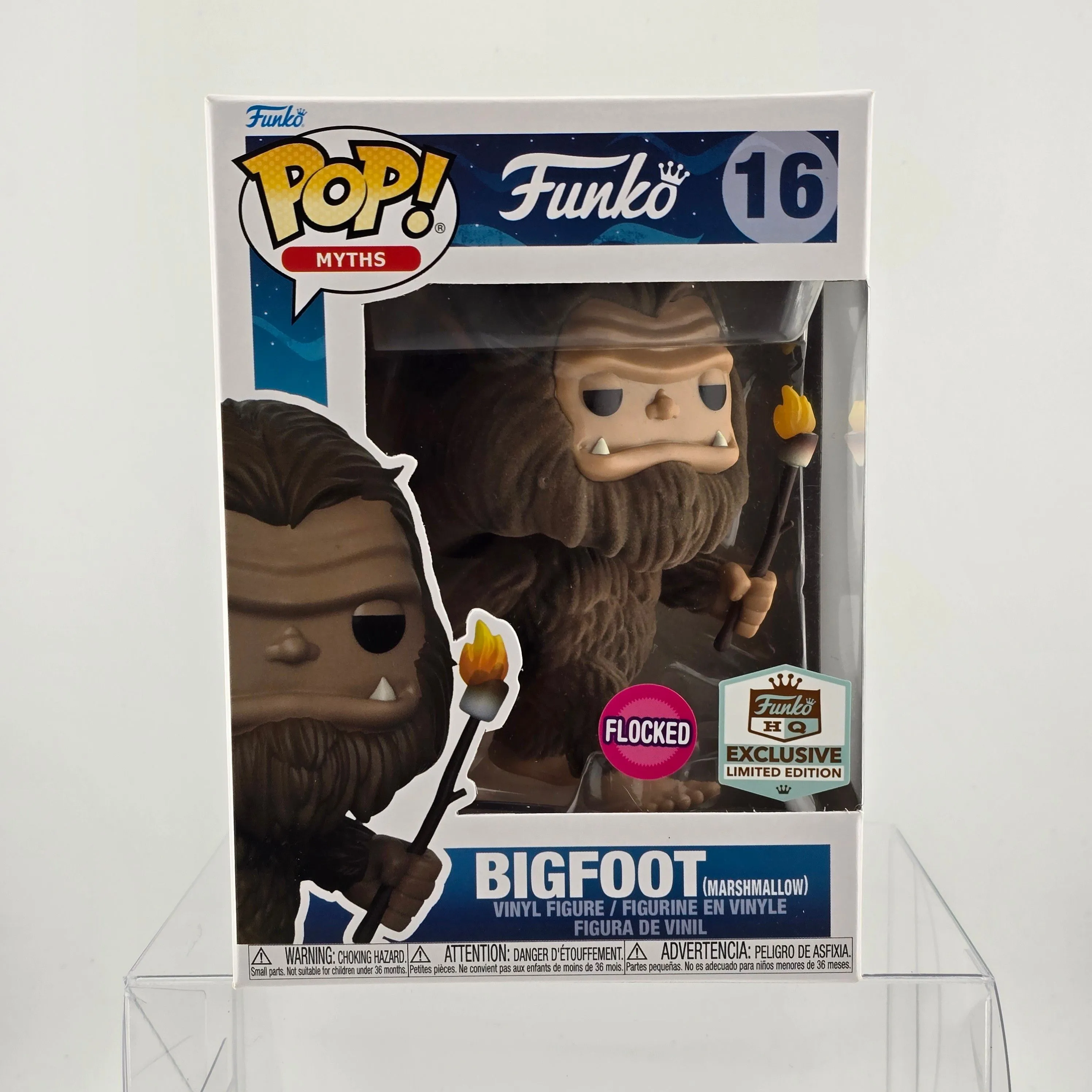 Product image for Myths - Funko Bigfoot (Marshmallow) (Flocked) Funko HQ Exclusive Funko Pop 16