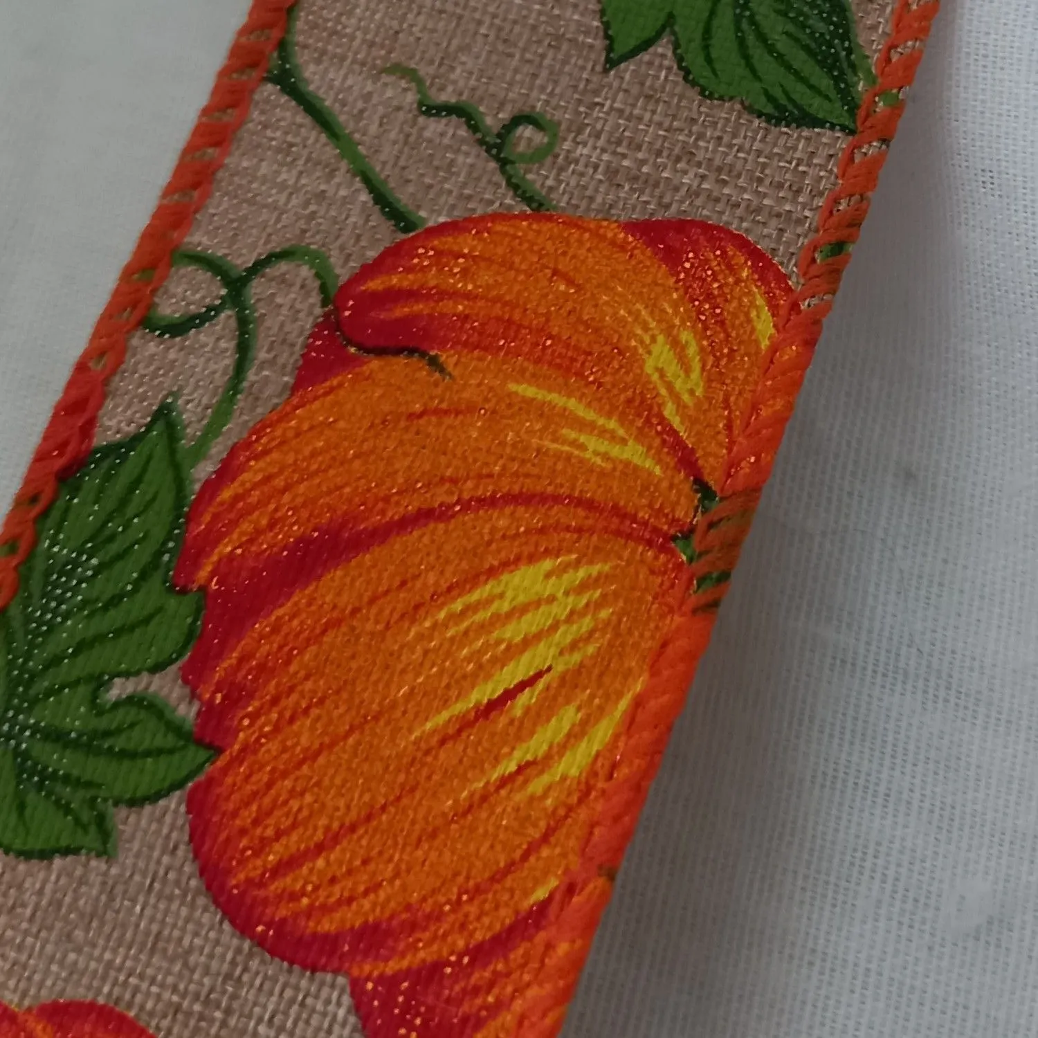 Product image for Pumpkin Ribbon 38mm Wired