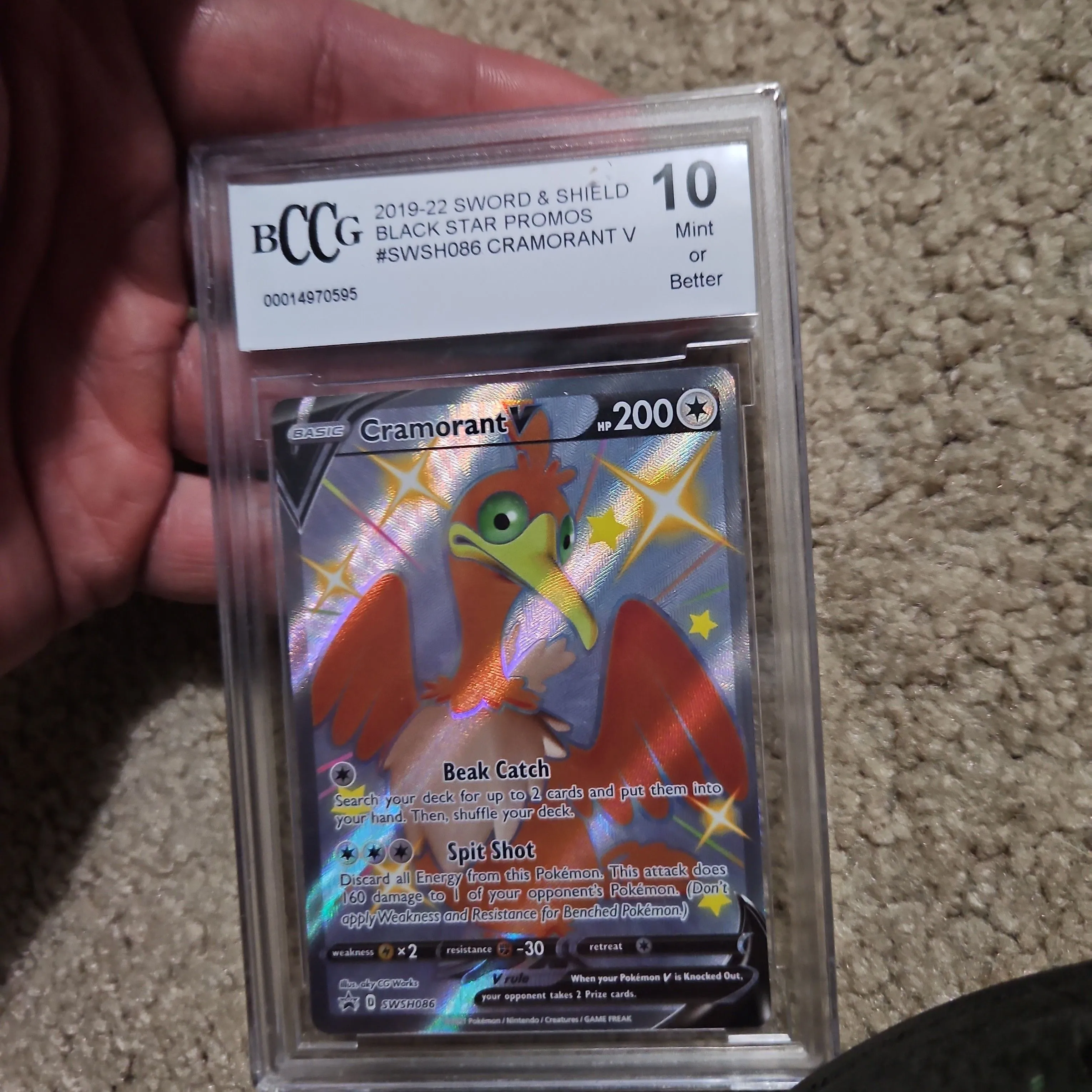 cramorant pokemon card price Pokemon Sword and Shield Ultra Rare Cramorant V #198 main image 0