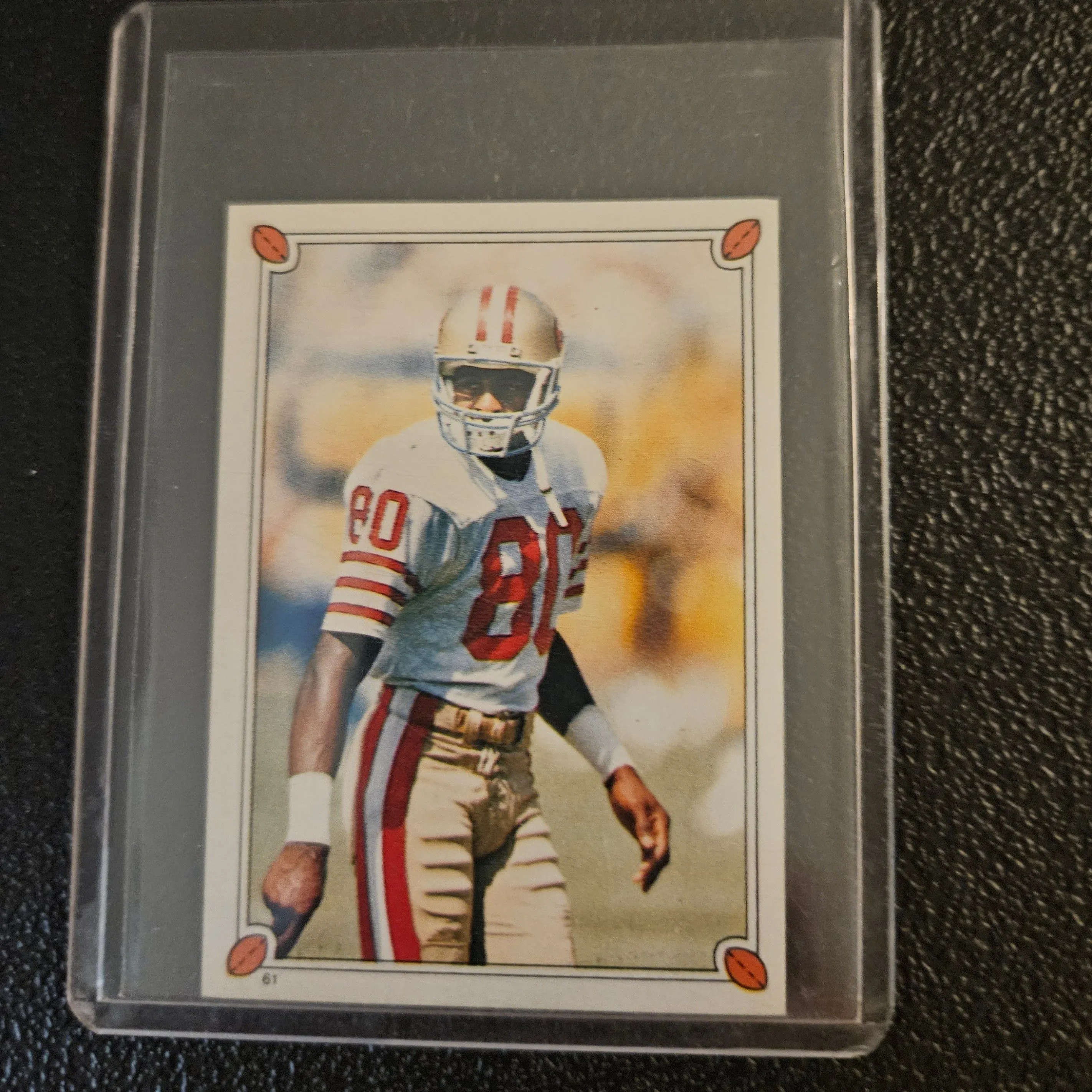 Product image for Jerry Rice 1987 Topps sticker 49ers #1
