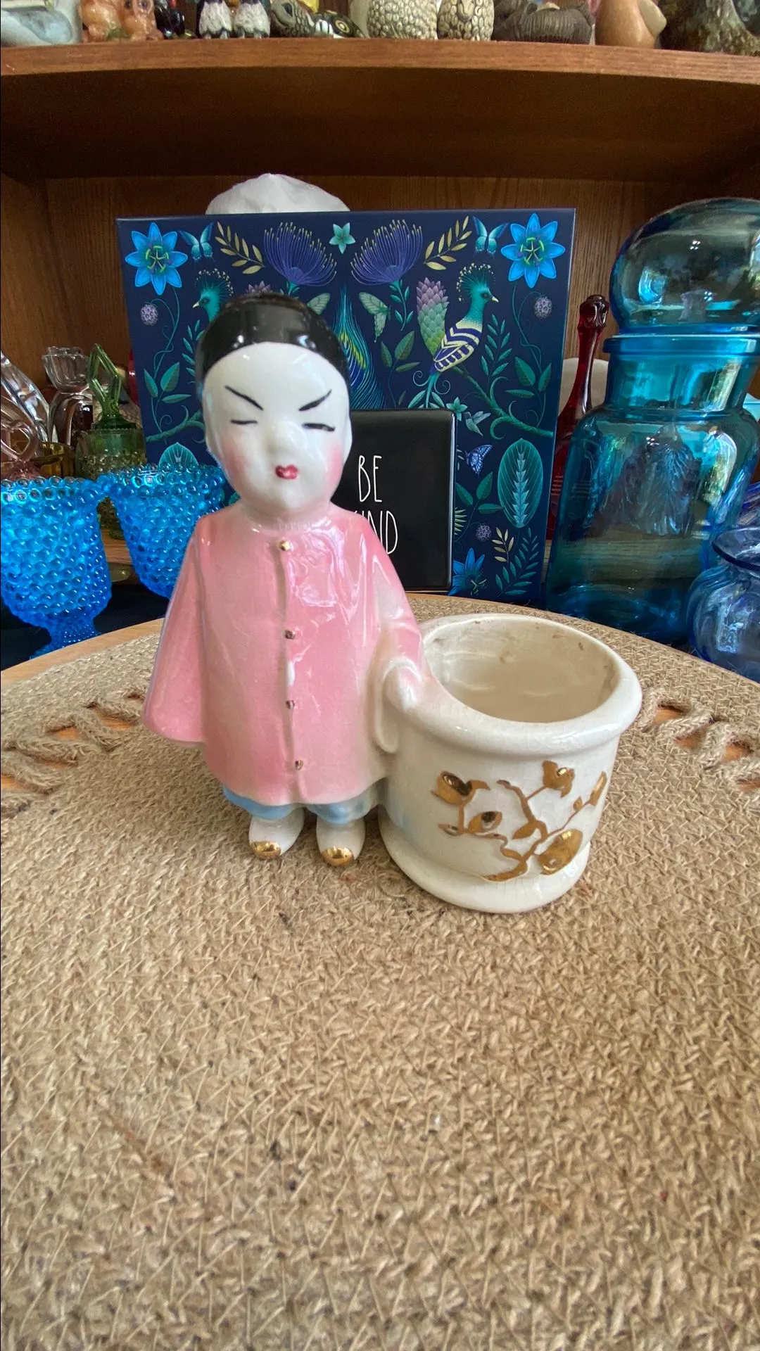 Product image for 31. Vintage Hand Painted Asian Planter