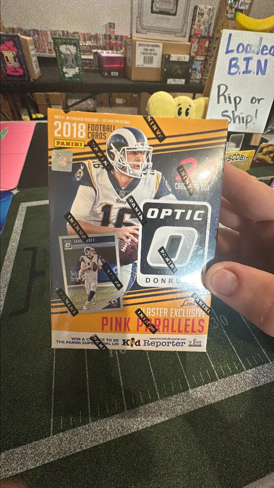 Product image for ( 1 ) 2018 Donruss Optic Football Blaster Box Sealed Downtown Chase