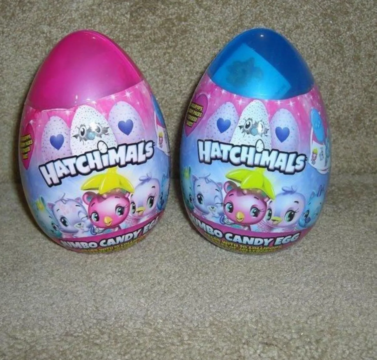 Product image for Lot of 2 Hatchimals Fillable reusable easter eggs Plastic jumbo