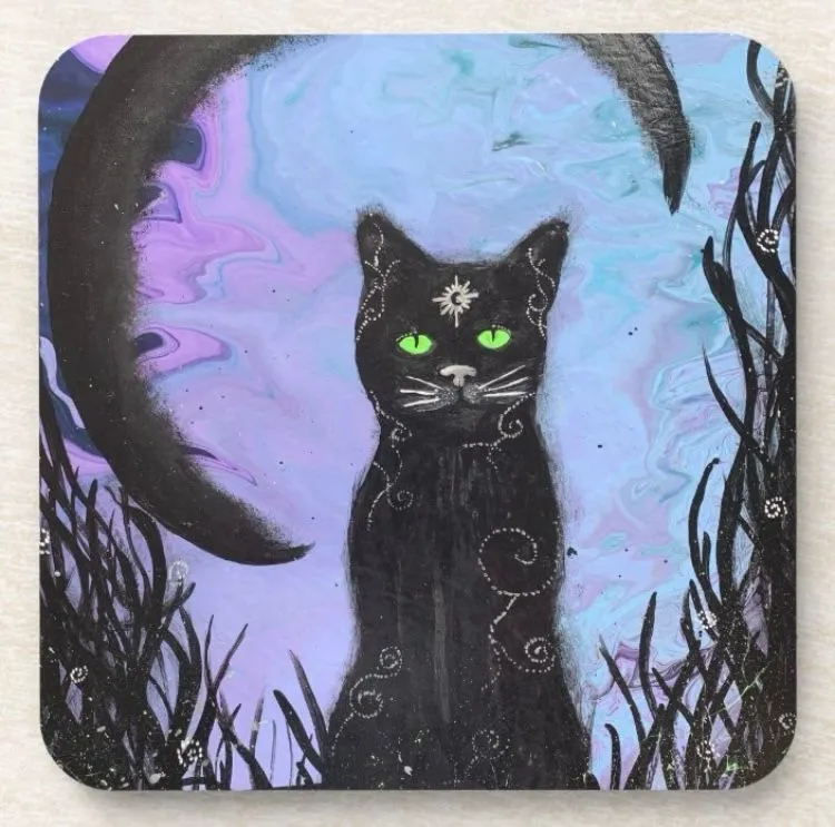 Product image for "Black Magic" Coaster