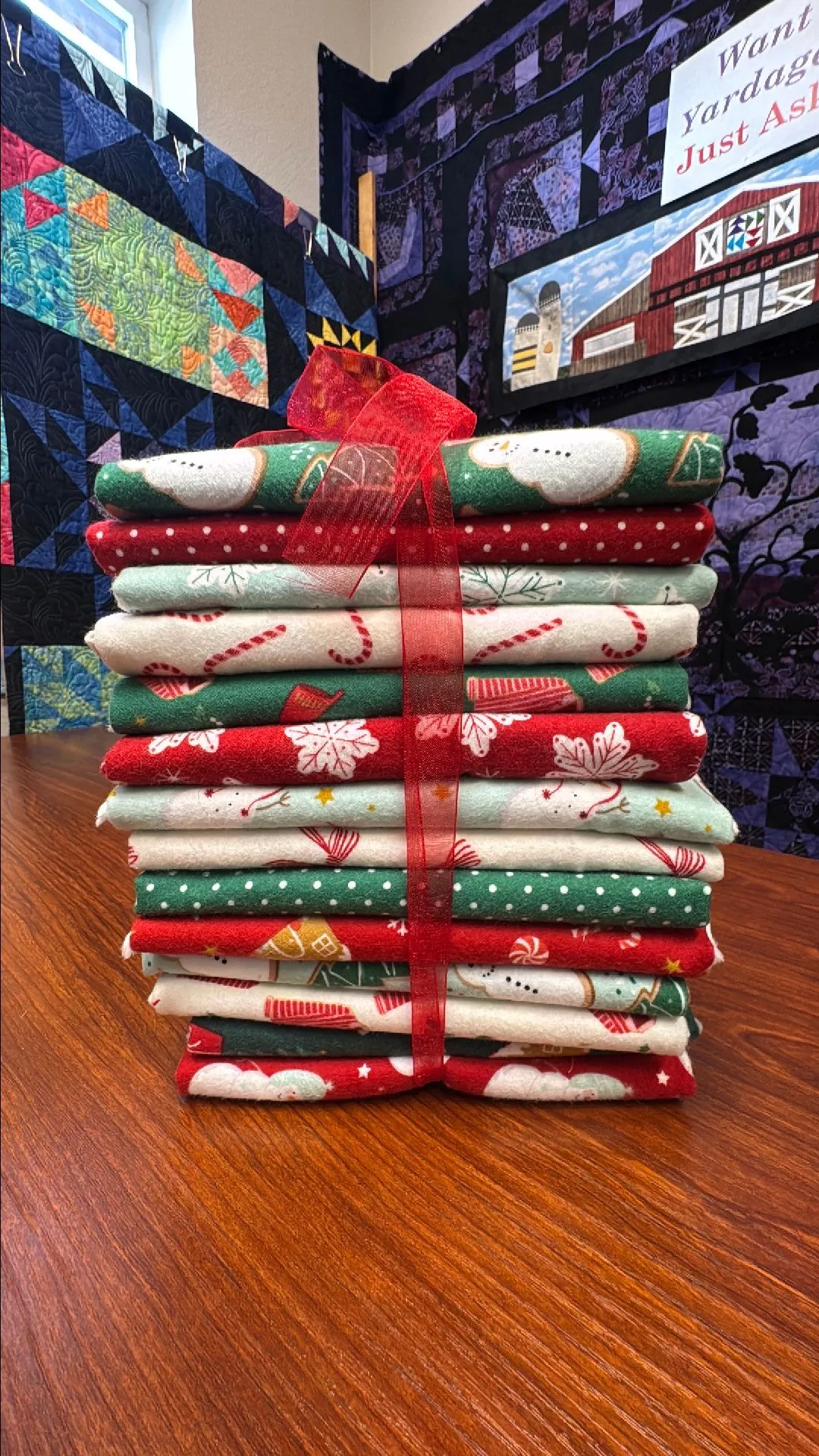 Product image for X-Mas Flannel 1/2 Yard Tower