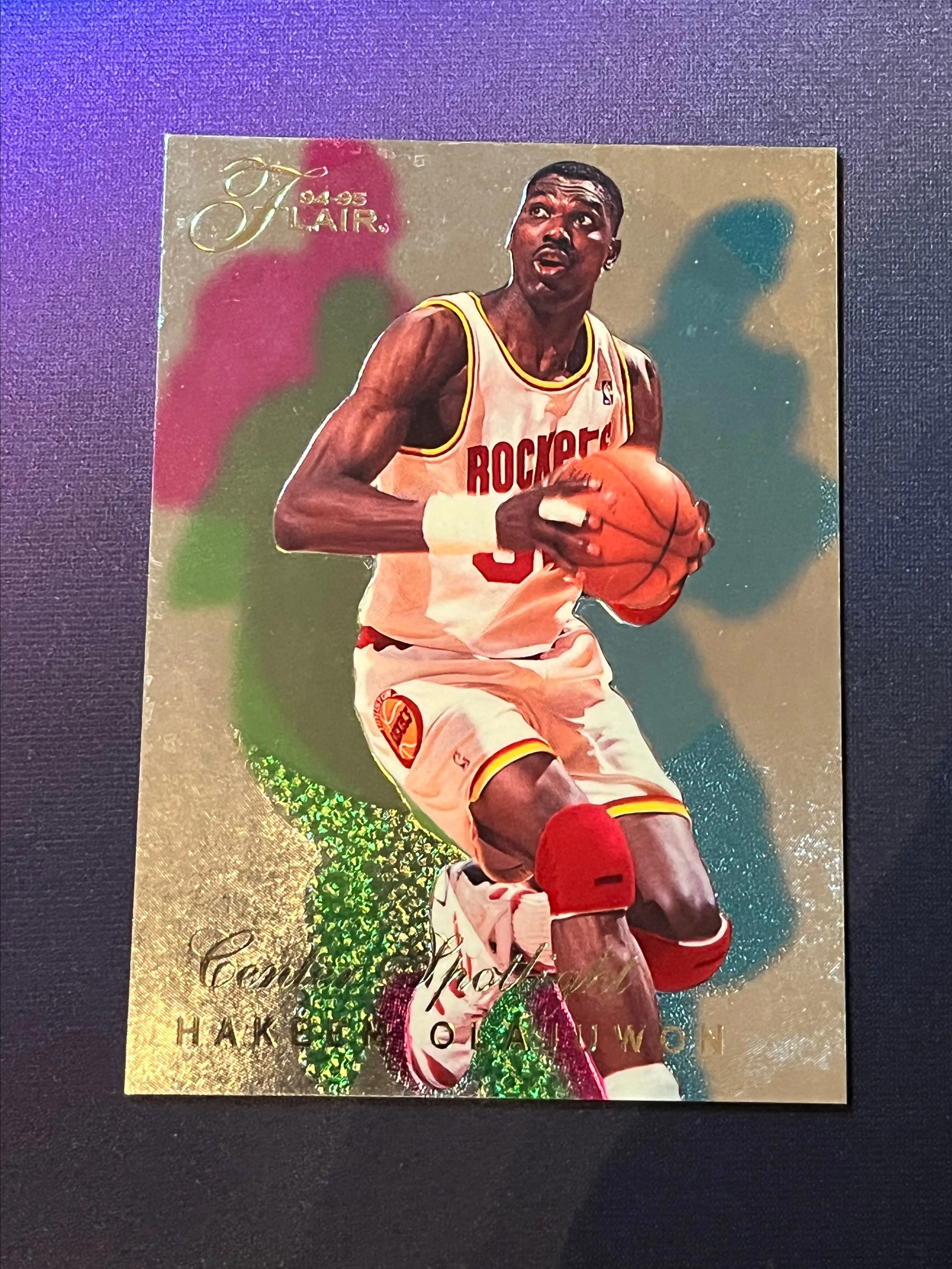 Product image for 1994 Flair Hakeem Olajuwon Center Spotlight