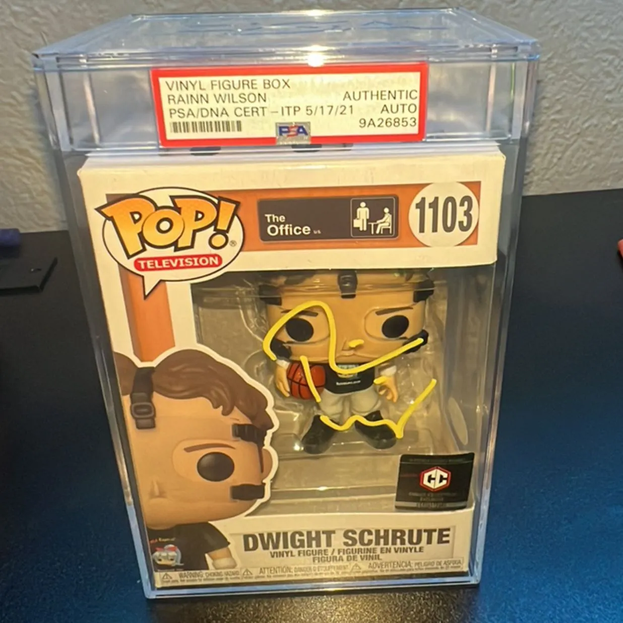 Product image for Dwight Schrute (Basketball) *Autographed PSA Authenticity*