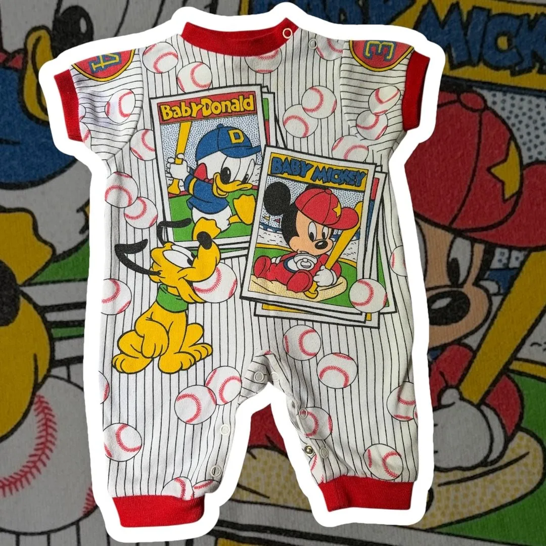 Product image for 6/9M Baby Mickey & Donald AOP Shortie