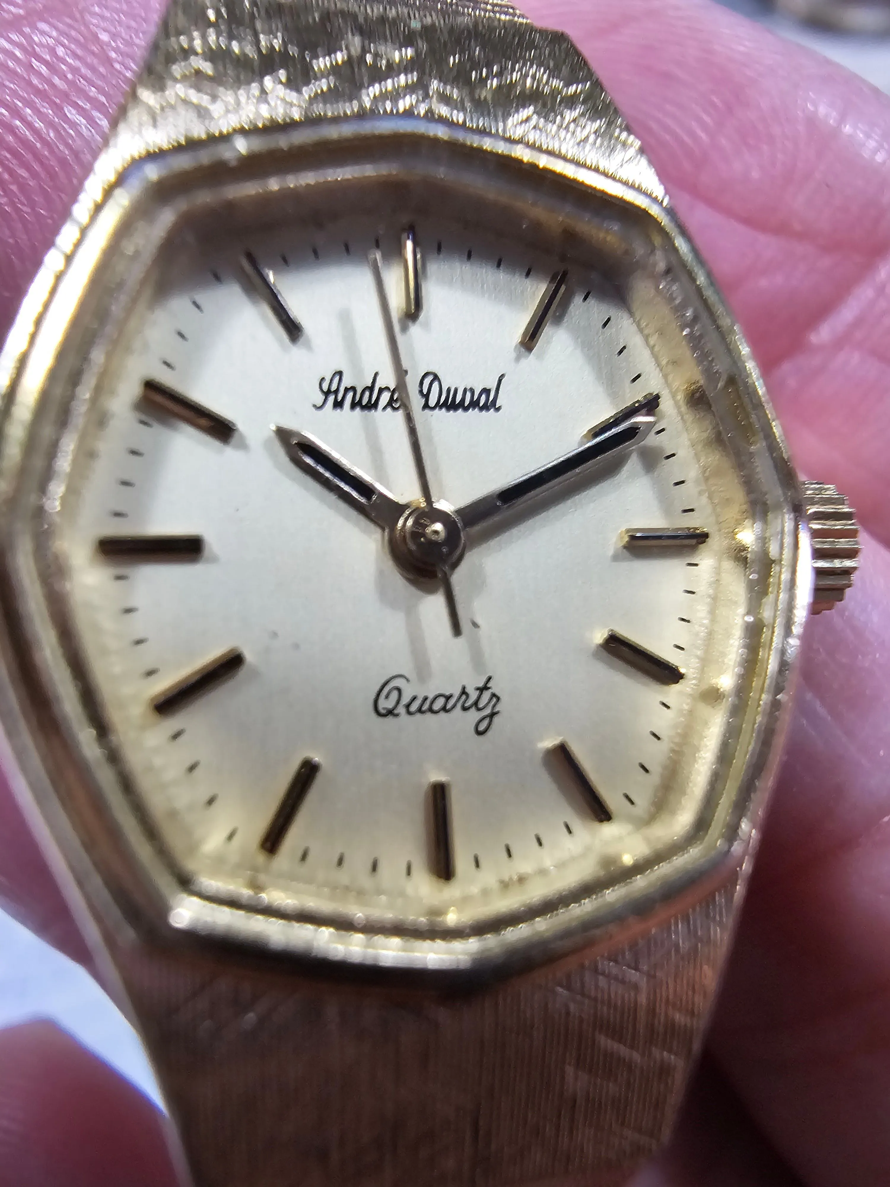Product image for Ladies Quartz gold tone watch Andre Duval