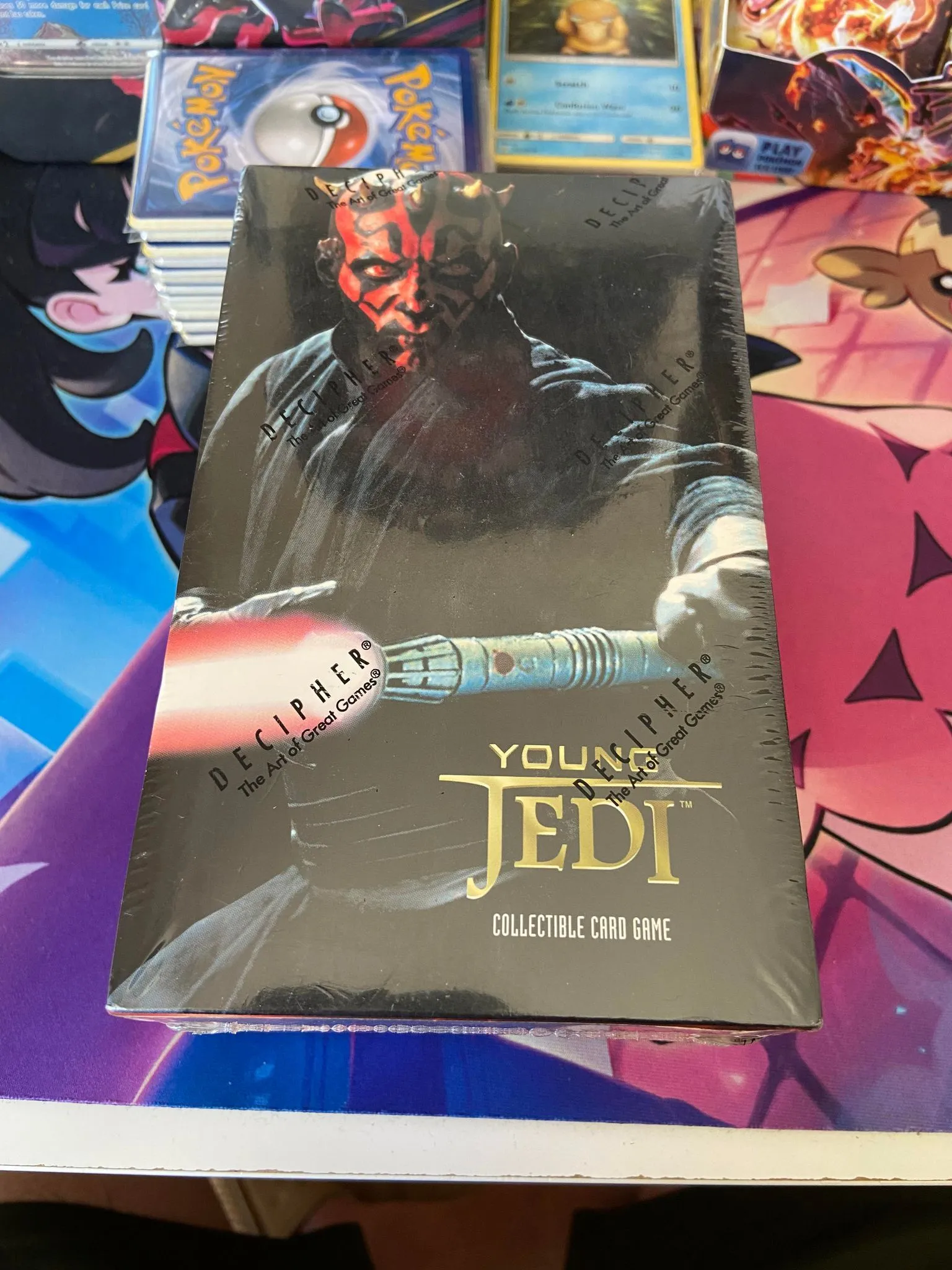 Product image for NEW SEALED STAR WARS YOUNG JEDI MENACE OF DARTH MAUL TRADING CARDS BOX COLLECTOR