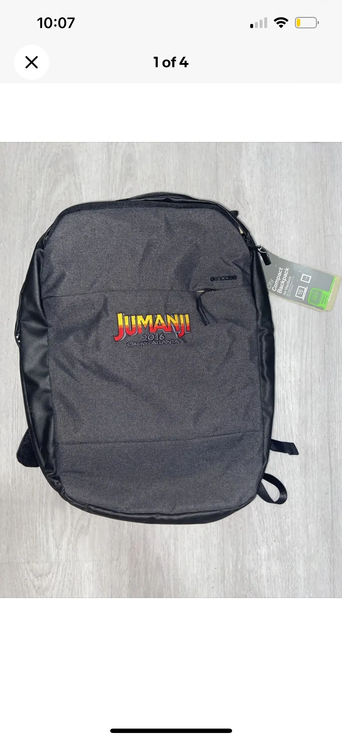 Product image for (Stor) Incase City Backpack for Up 17" MacBook Pro/iPad, Heather Black/Gunmetal