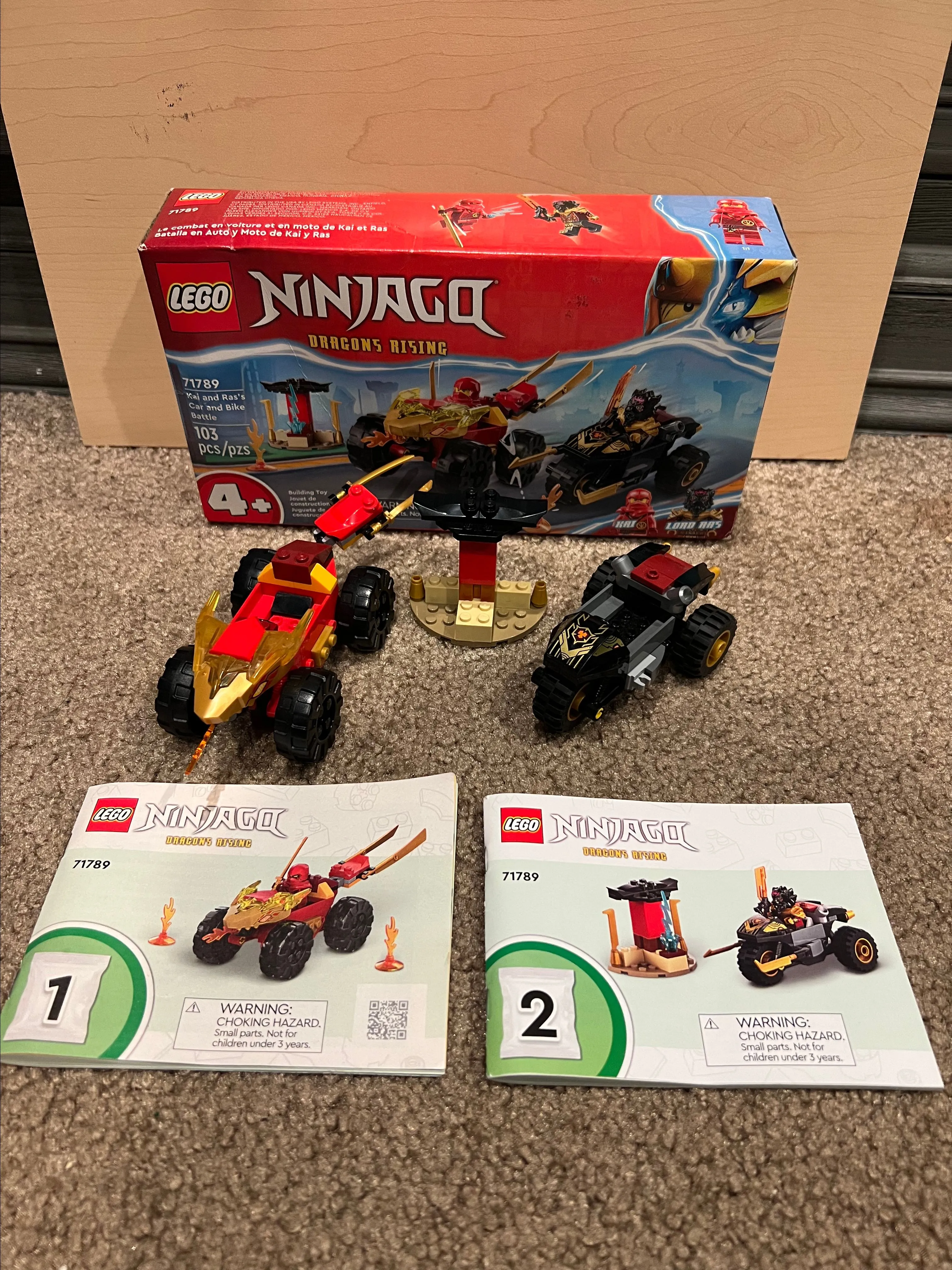 Product image for LEGO Ninjago Kai and Ras’s Car and Bike Battle 71789