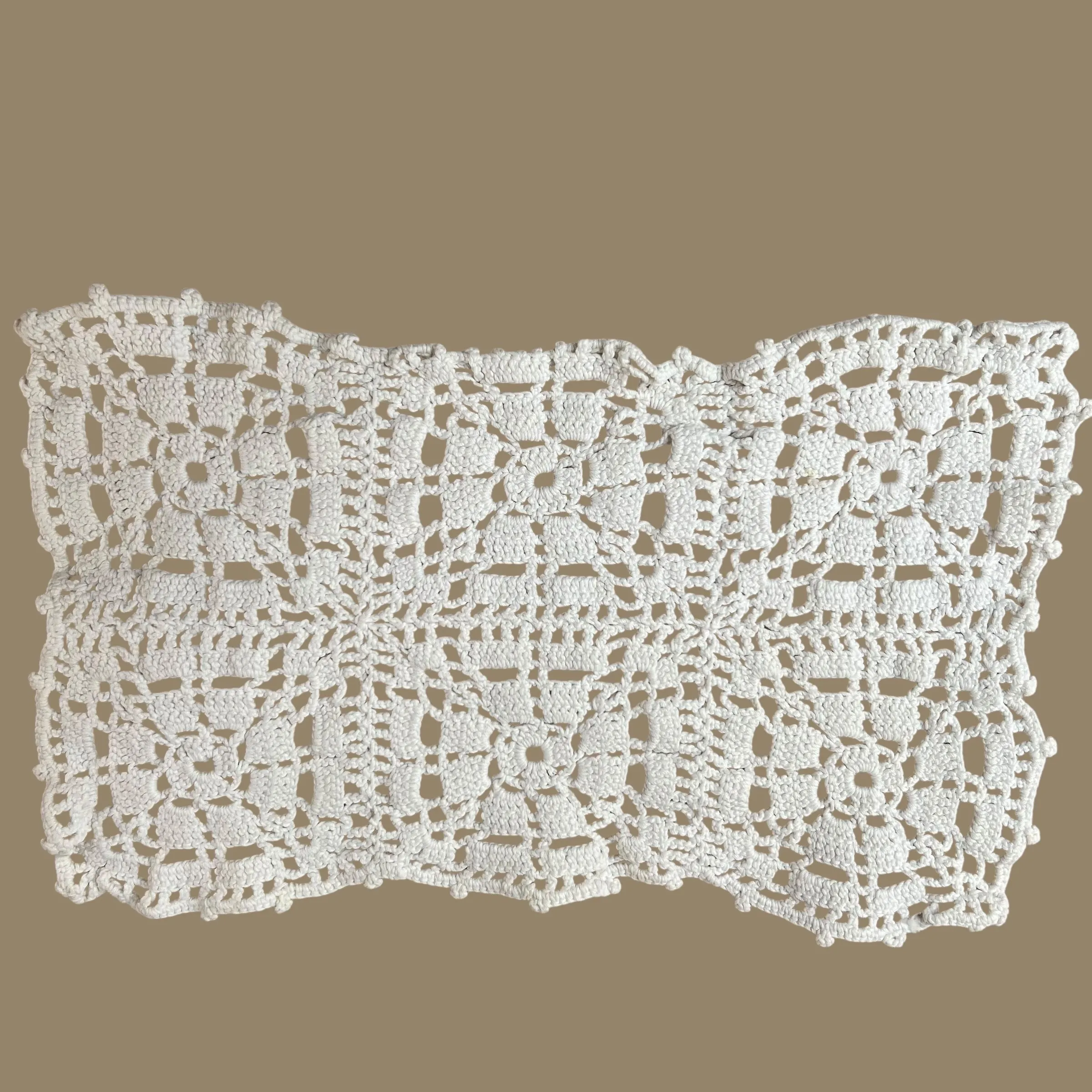 Product image for 034 white rectangular doily