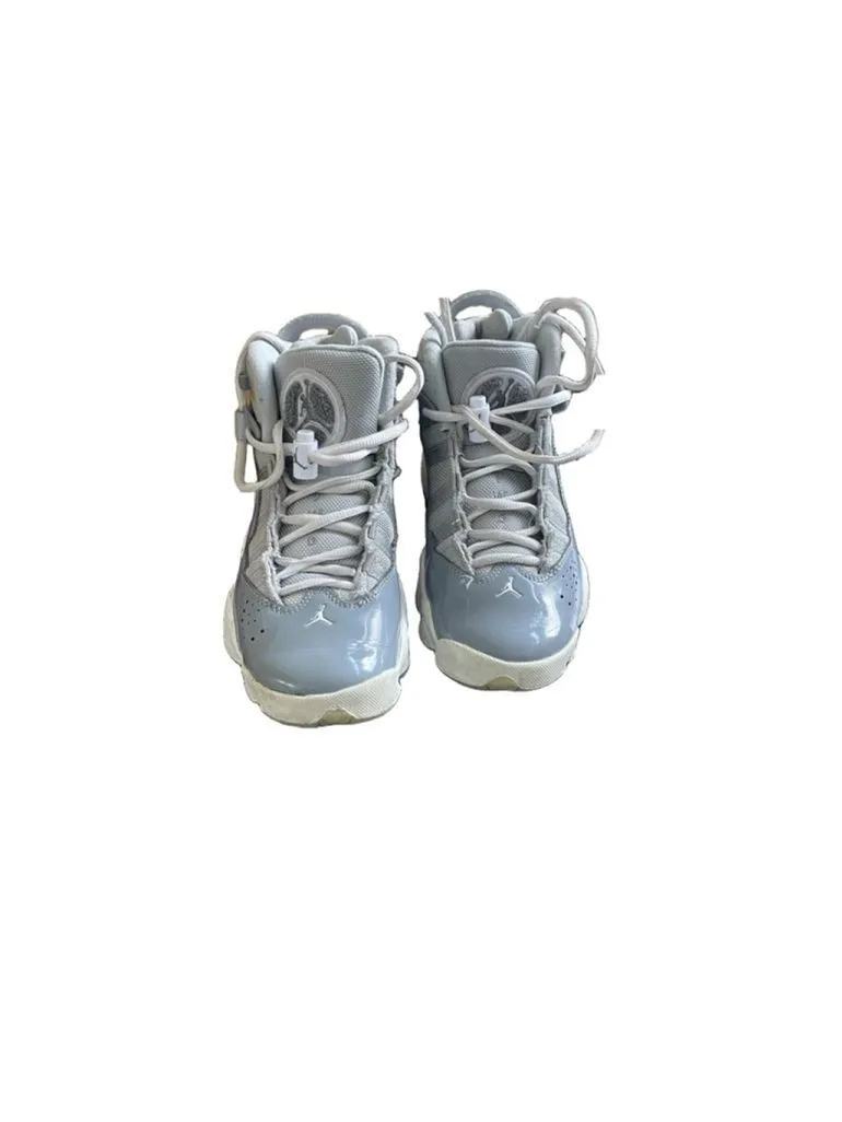 Product image for Jordan 6 Rings Kids Shoes Size 4Y Gray Sneakers