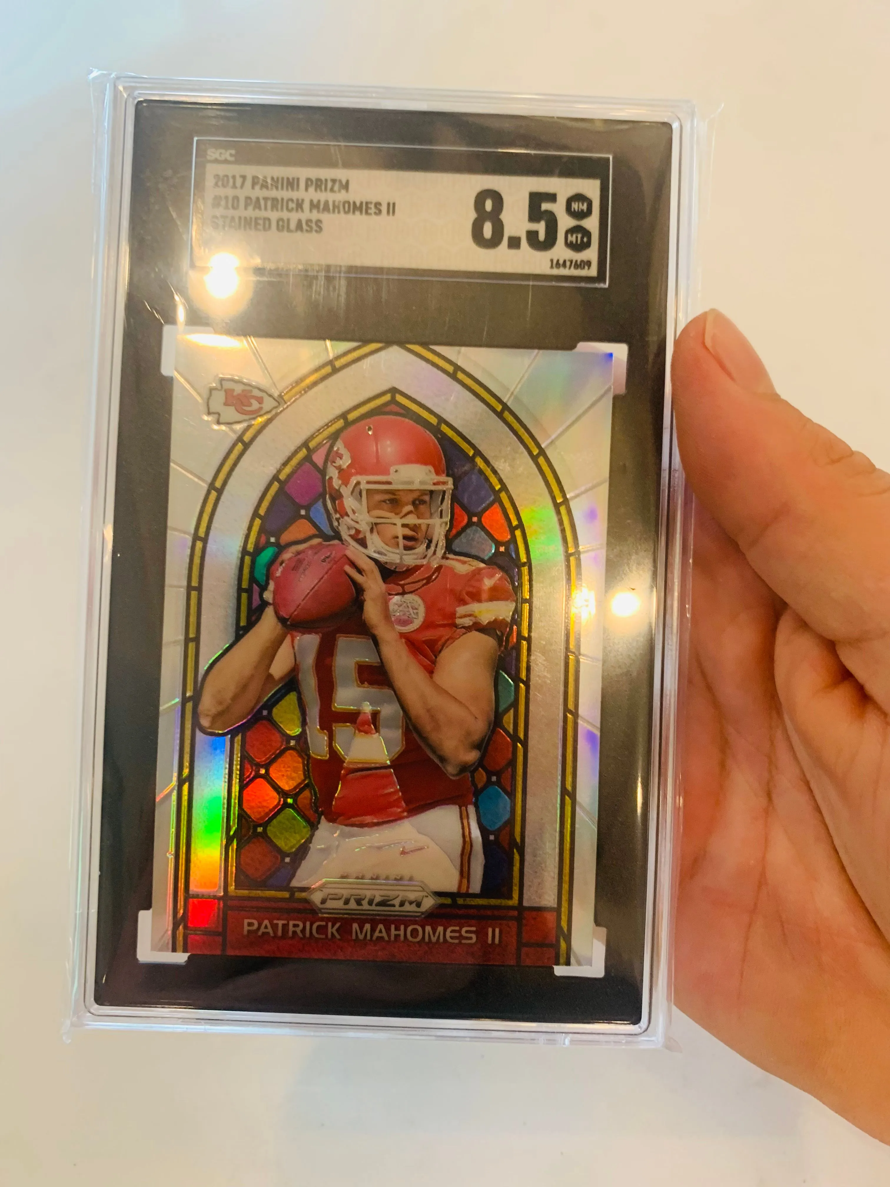 Product image for PATRICK MAHOMES STAINED GLASS RC SGC 8.5