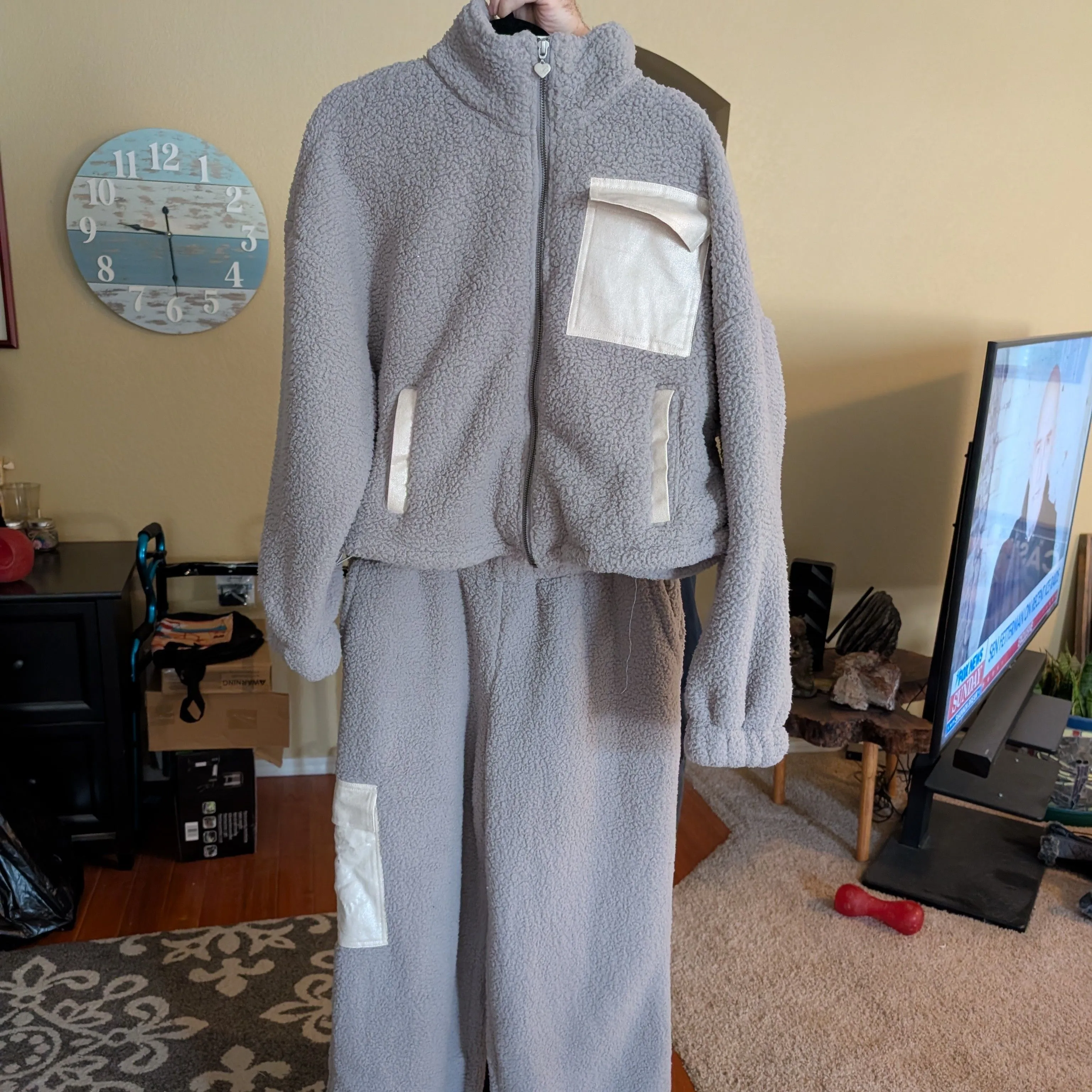 Product image for fleece sweat suit 