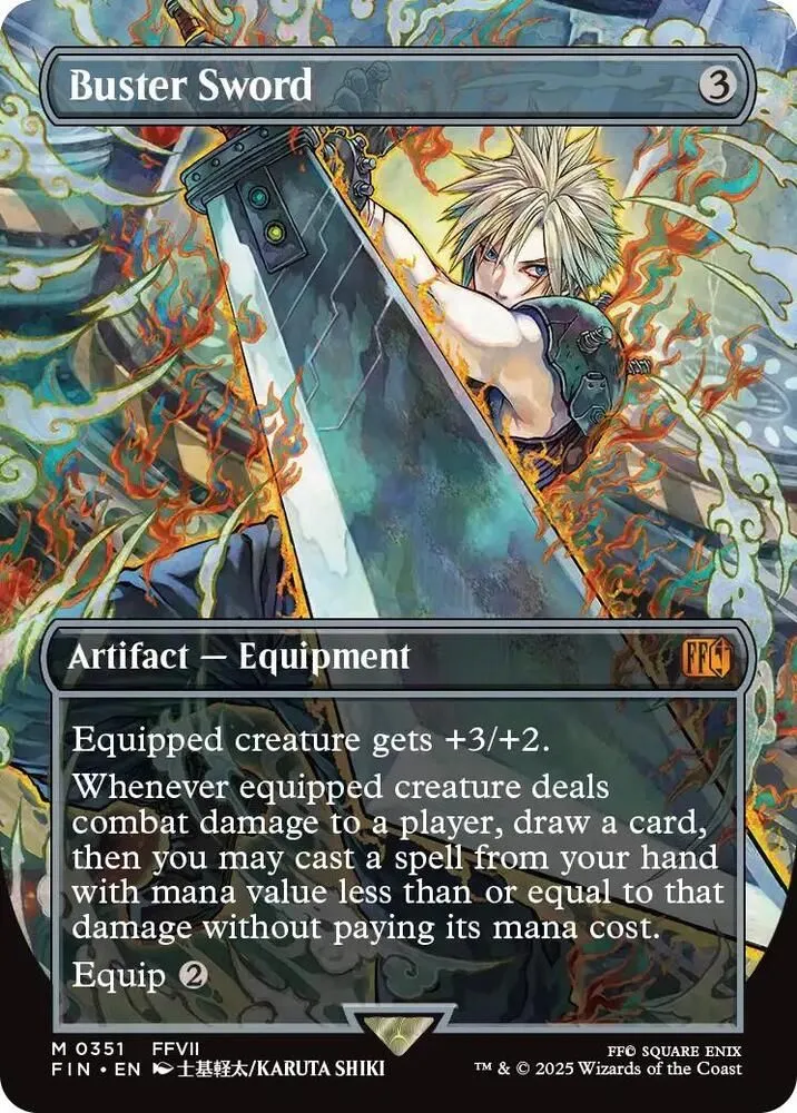 Product image for Buster Sword (Borderless) - FINAL FANTASY (FIN) (FOIL)