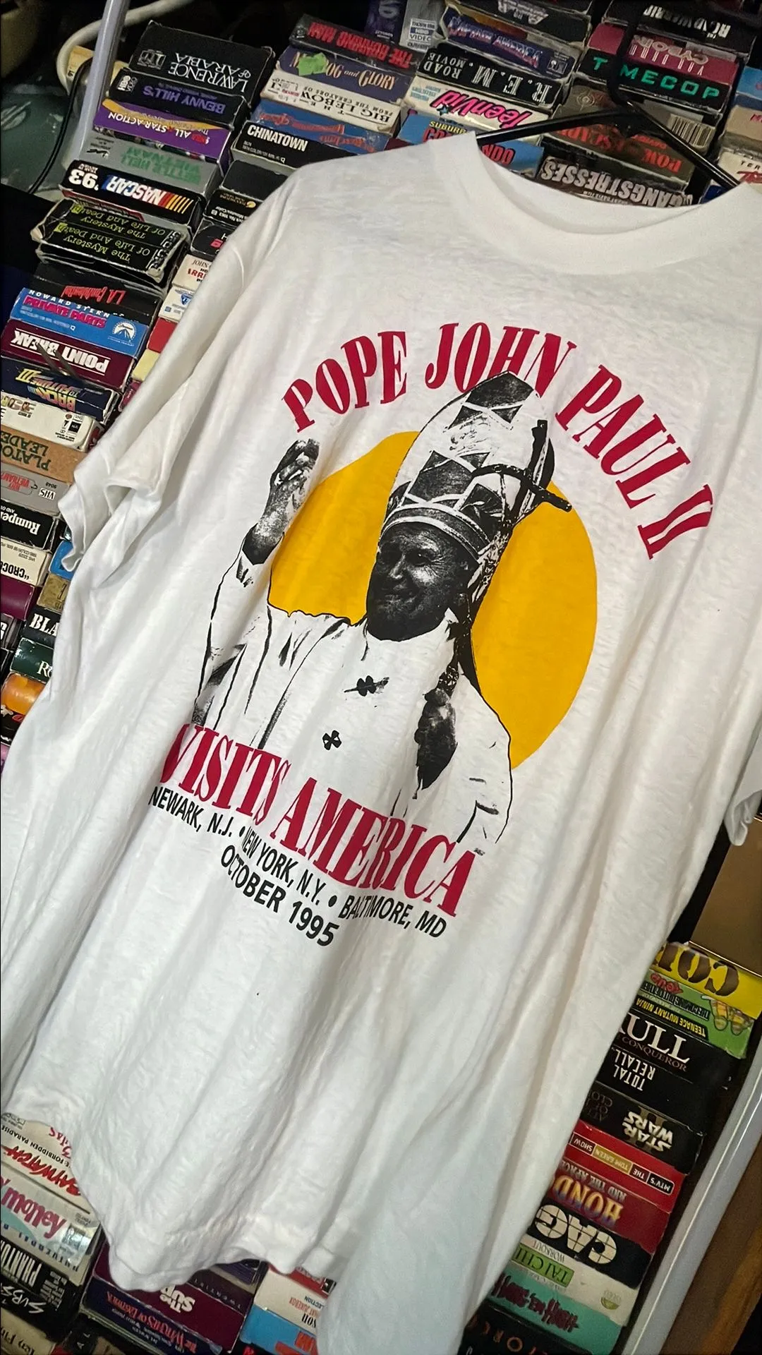 Product image for pope john paul 2 1995 usa visit rare large