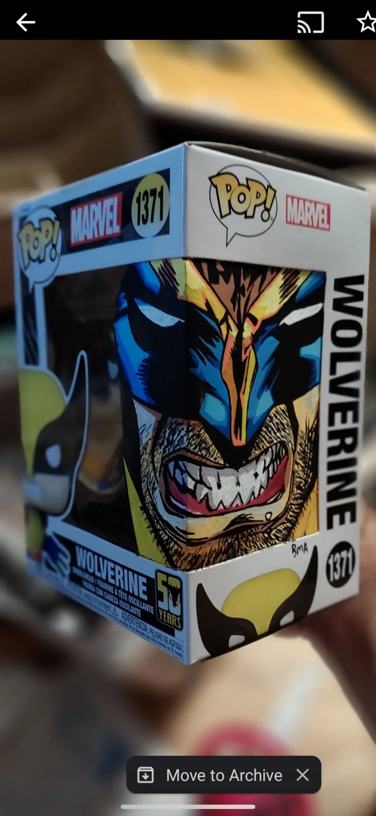 Product image for Wolverine Funko Pop Brett Azar Remark