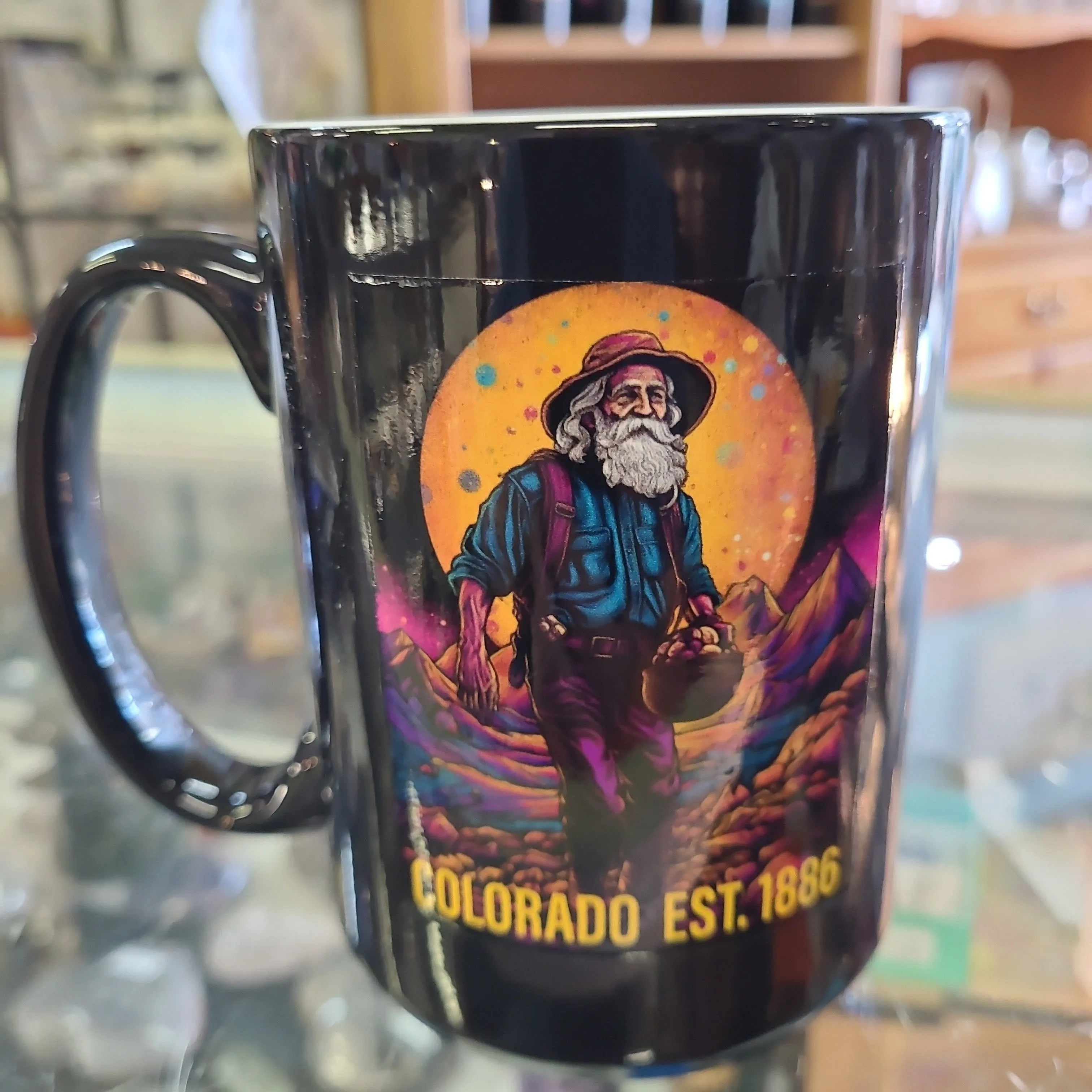 Product image for Color changing Mug with original art. Moonlight Miner