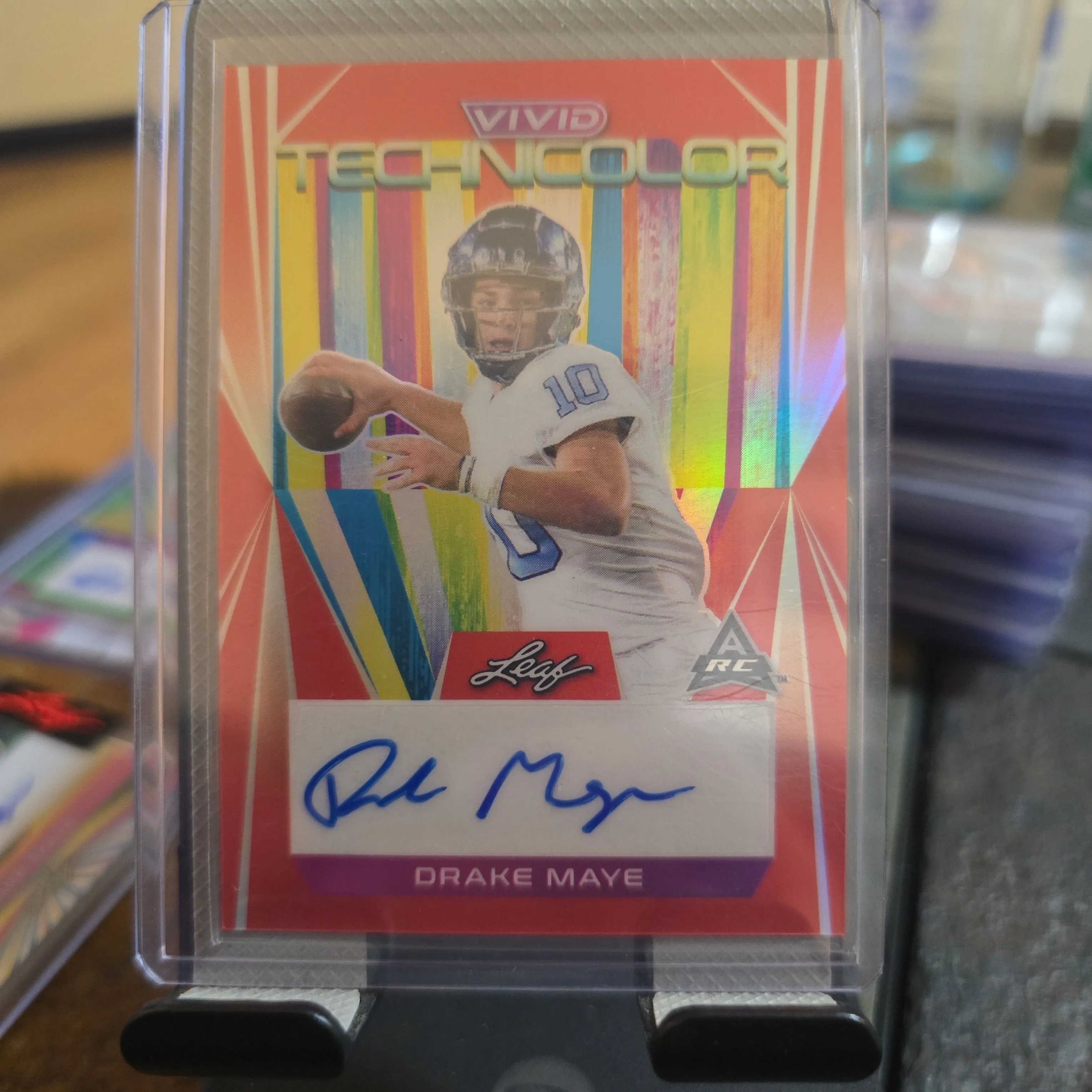 Product image for 2023 Leaf Vivid Technicolor Drake Maye 1/8