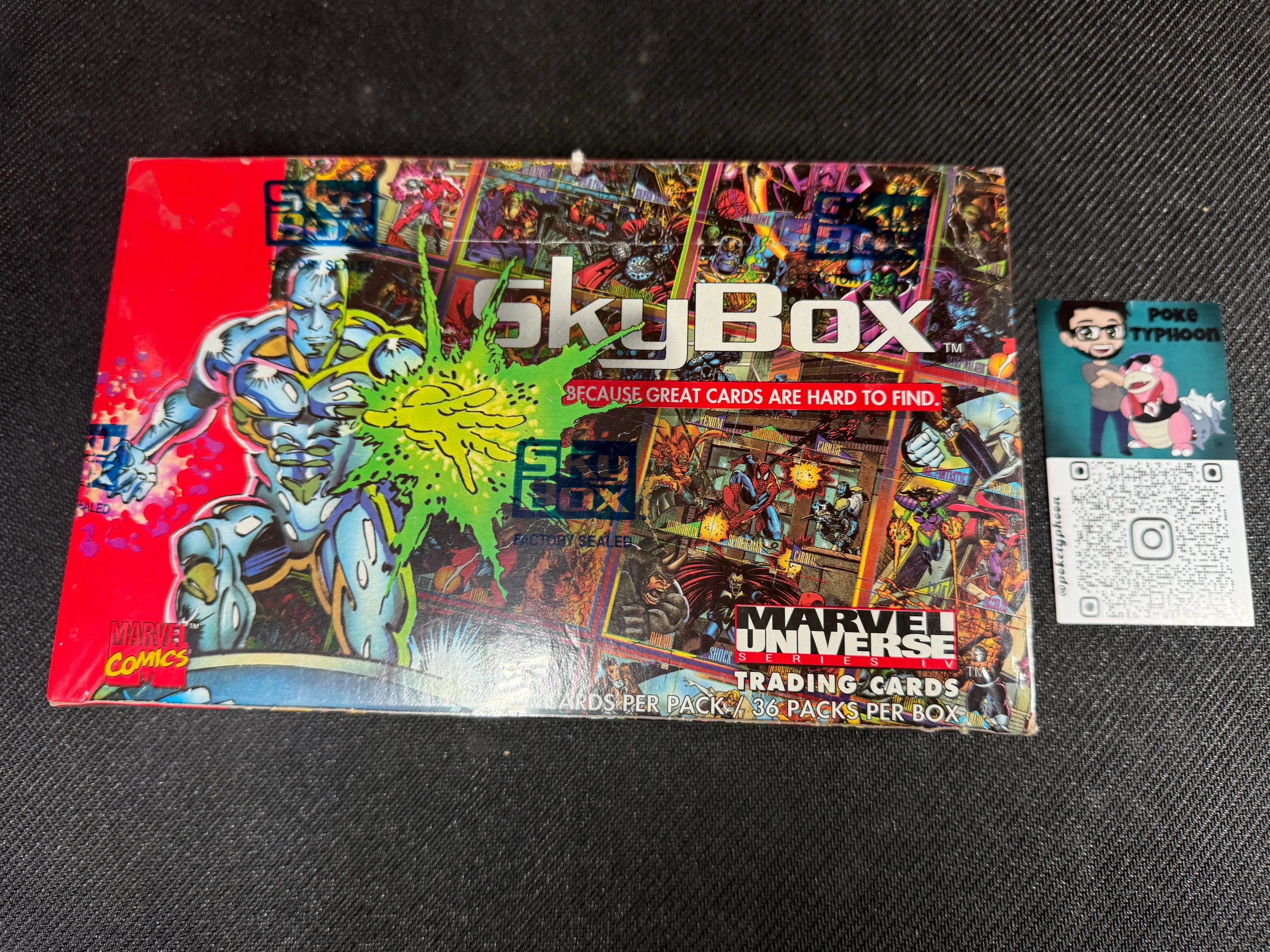 Product image for 1993 Marvel Universe Series 4 Trading Cards - Skybox - 36 Packs - Factory Sealed