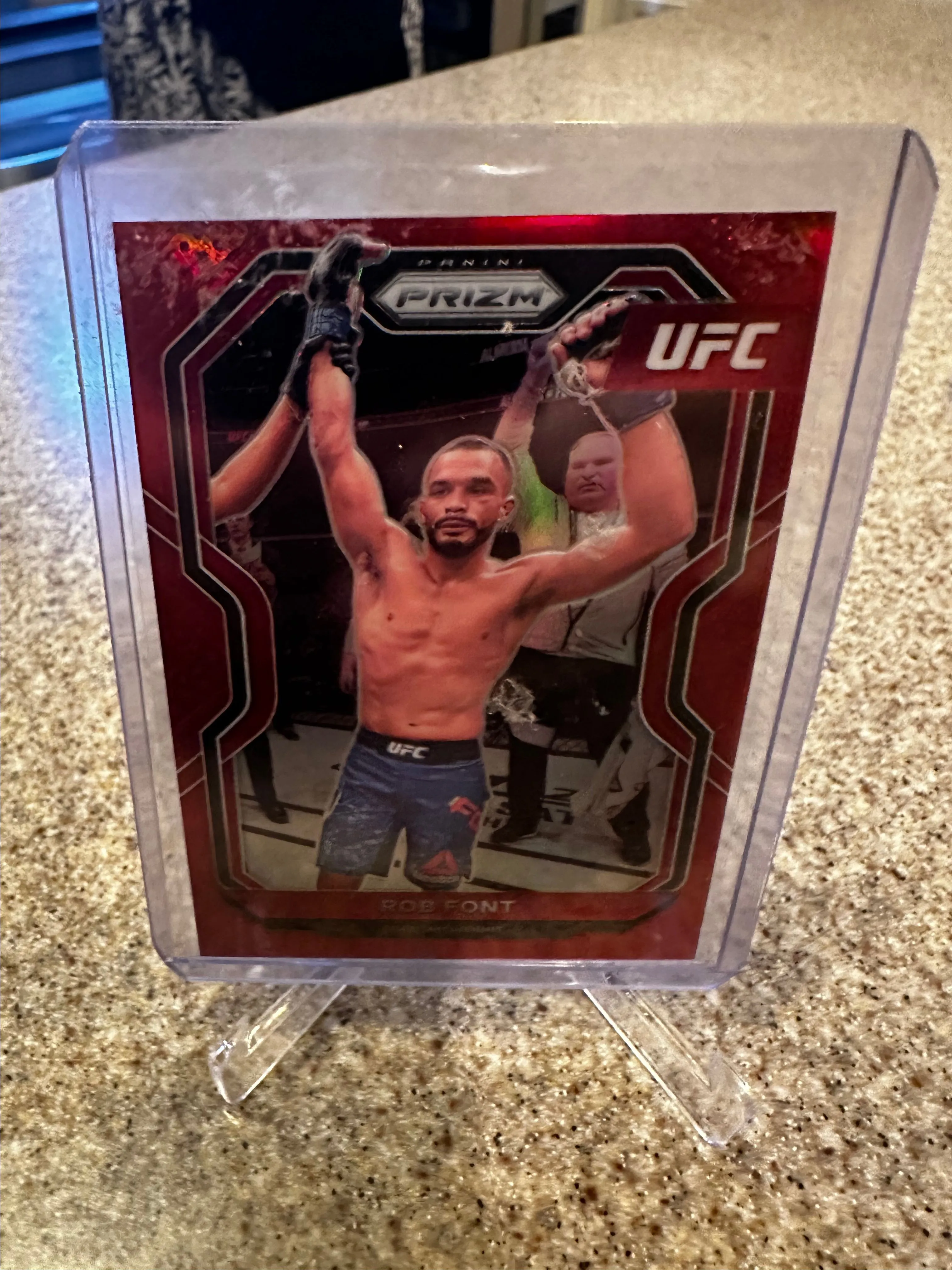 Product image for 2021 panini Prizm ufc rob font red Prizm /275