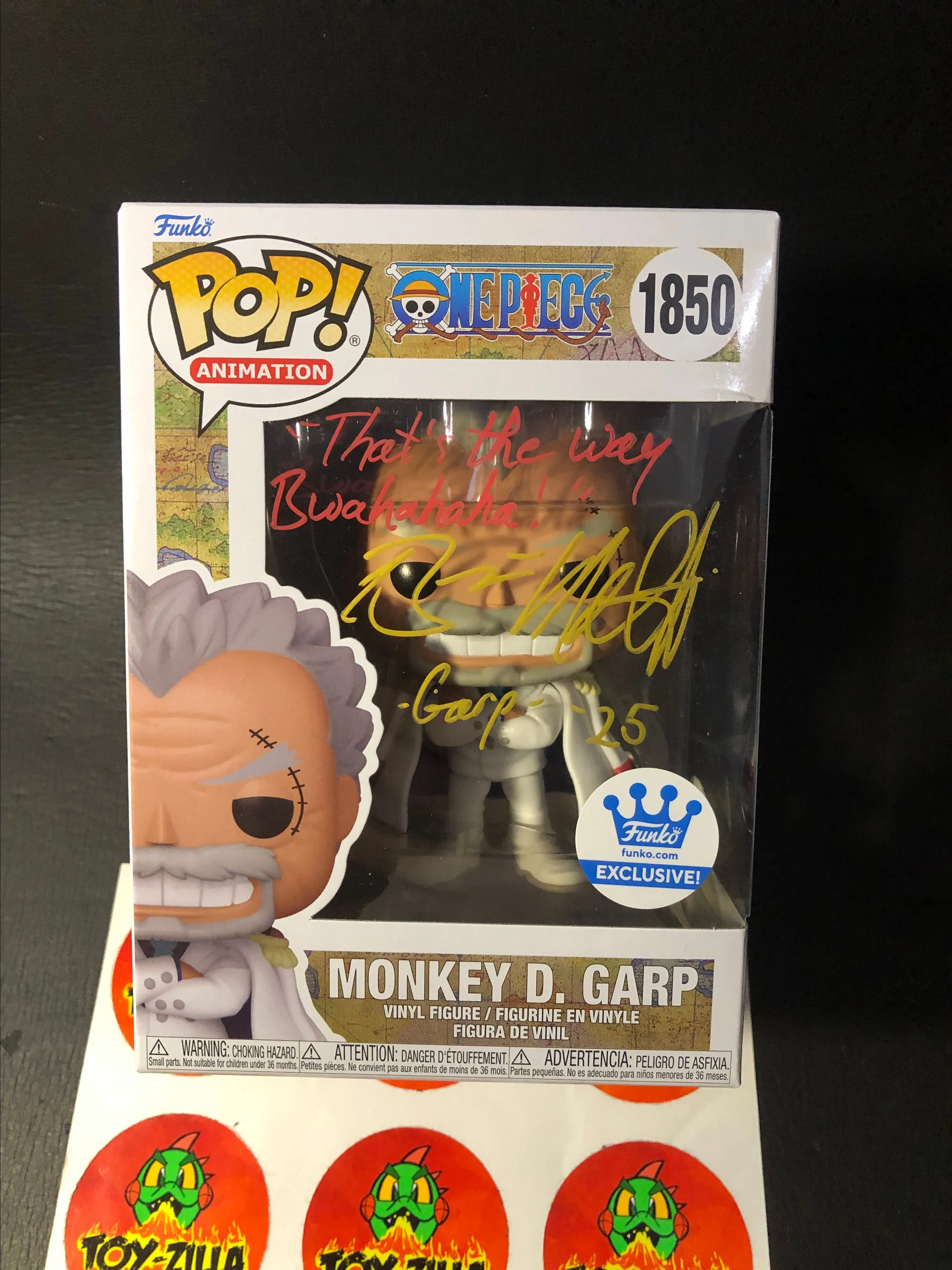 Product image for Monkey D Garp SIGNED with That's the Way! Quote