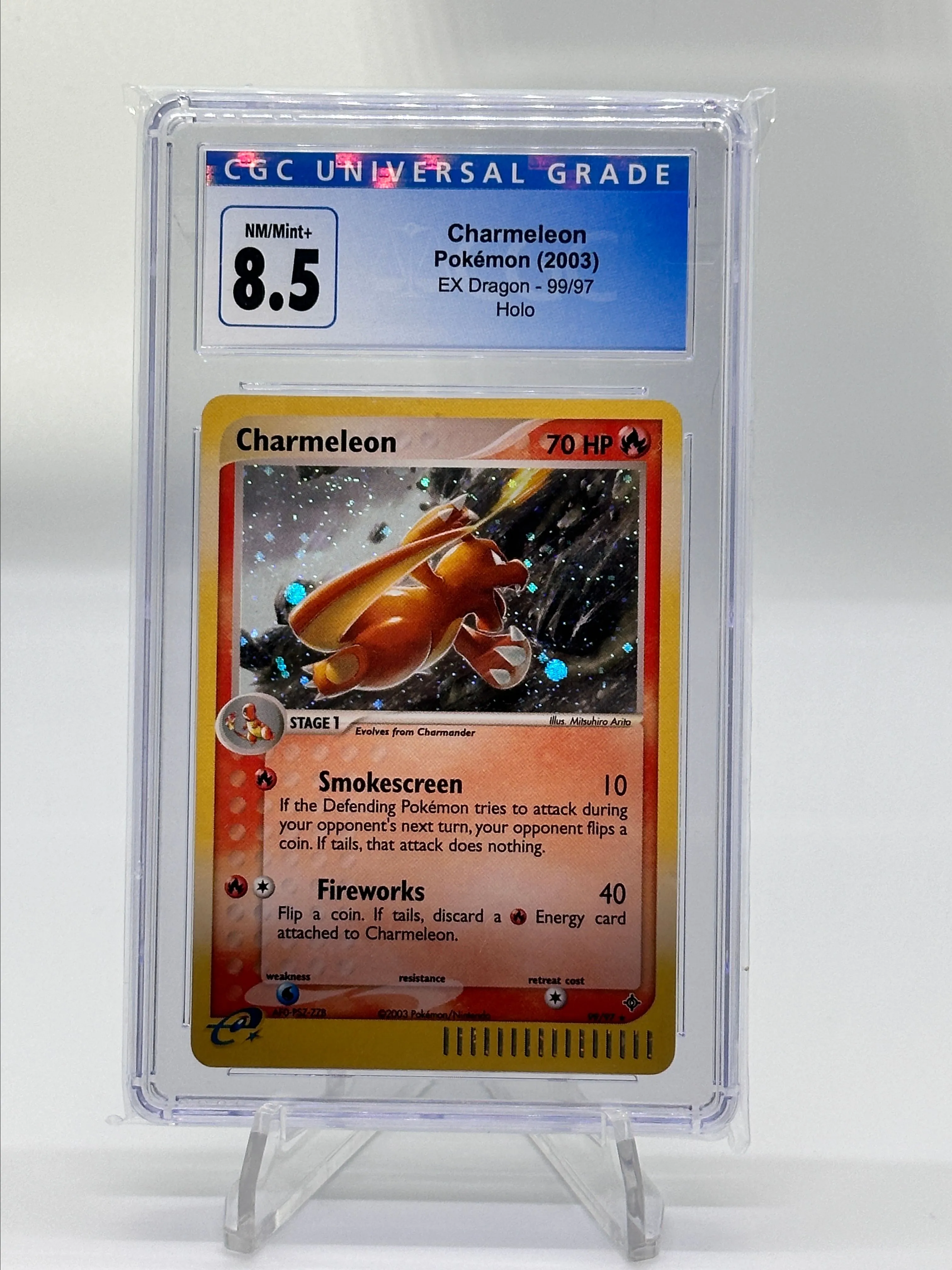 Product image for Charmeleon Holo EX Dragon CGC 8.5 Swirl!