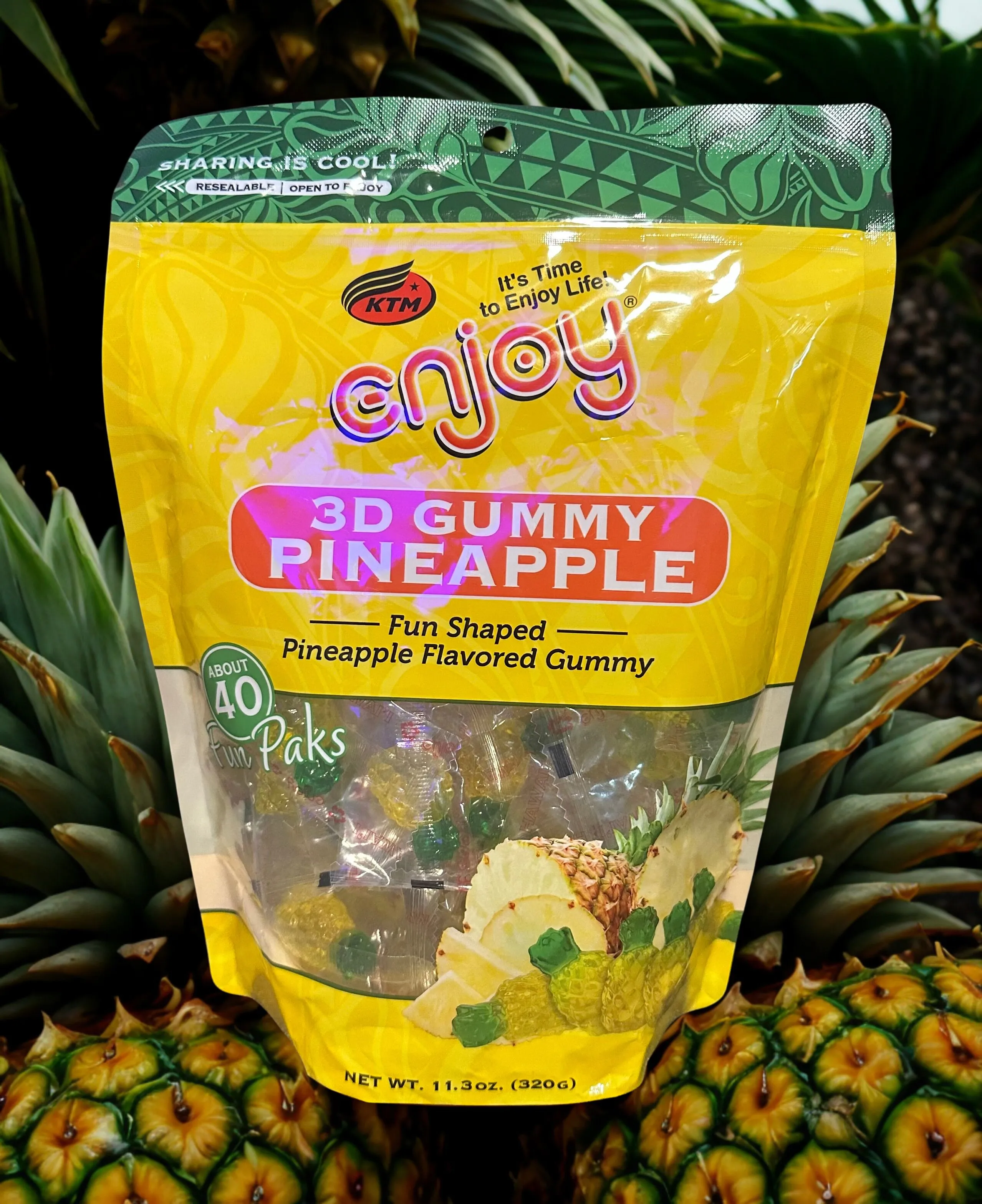 Product image for 3D Gummy Shaped Pineapple