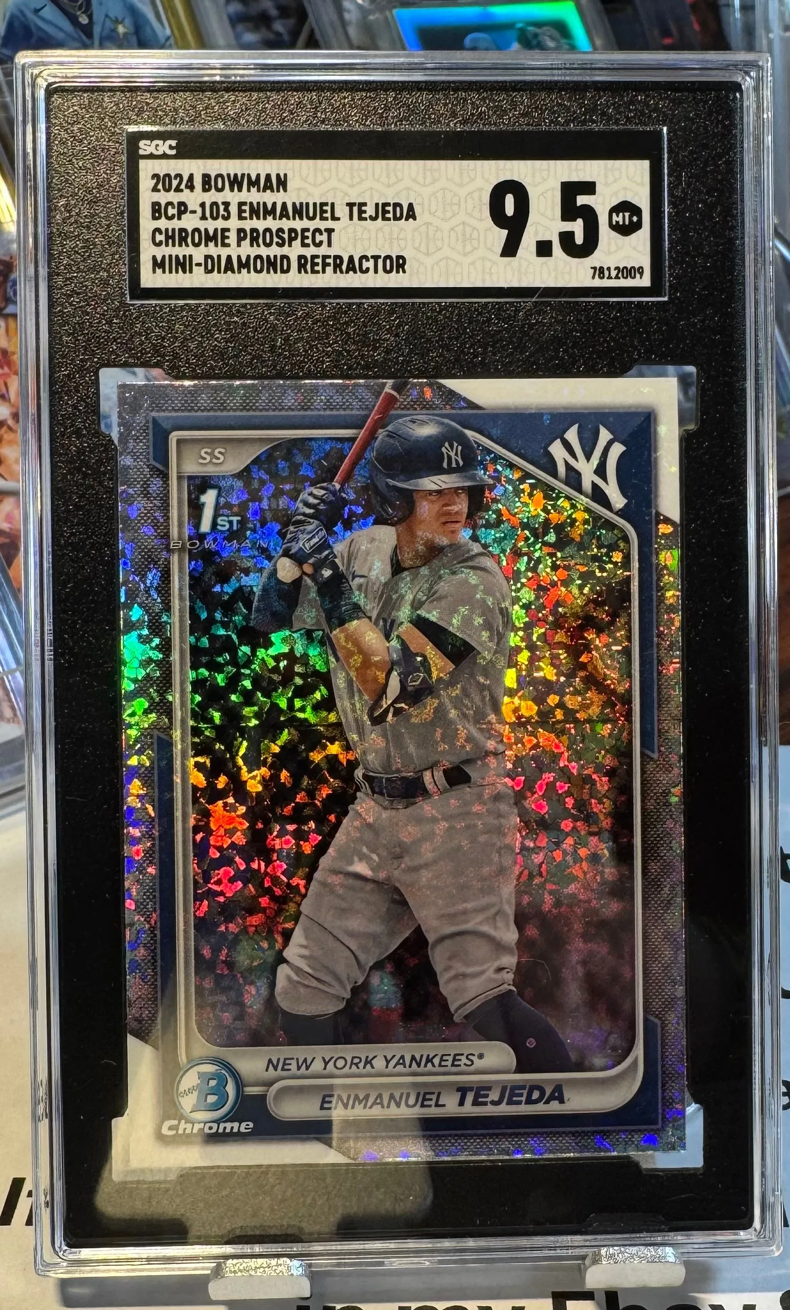 Product image for 2024 Bowman Enmanuel Tejeda SGC Chr. Pros. Mini-Diamond Ref. 9.5
