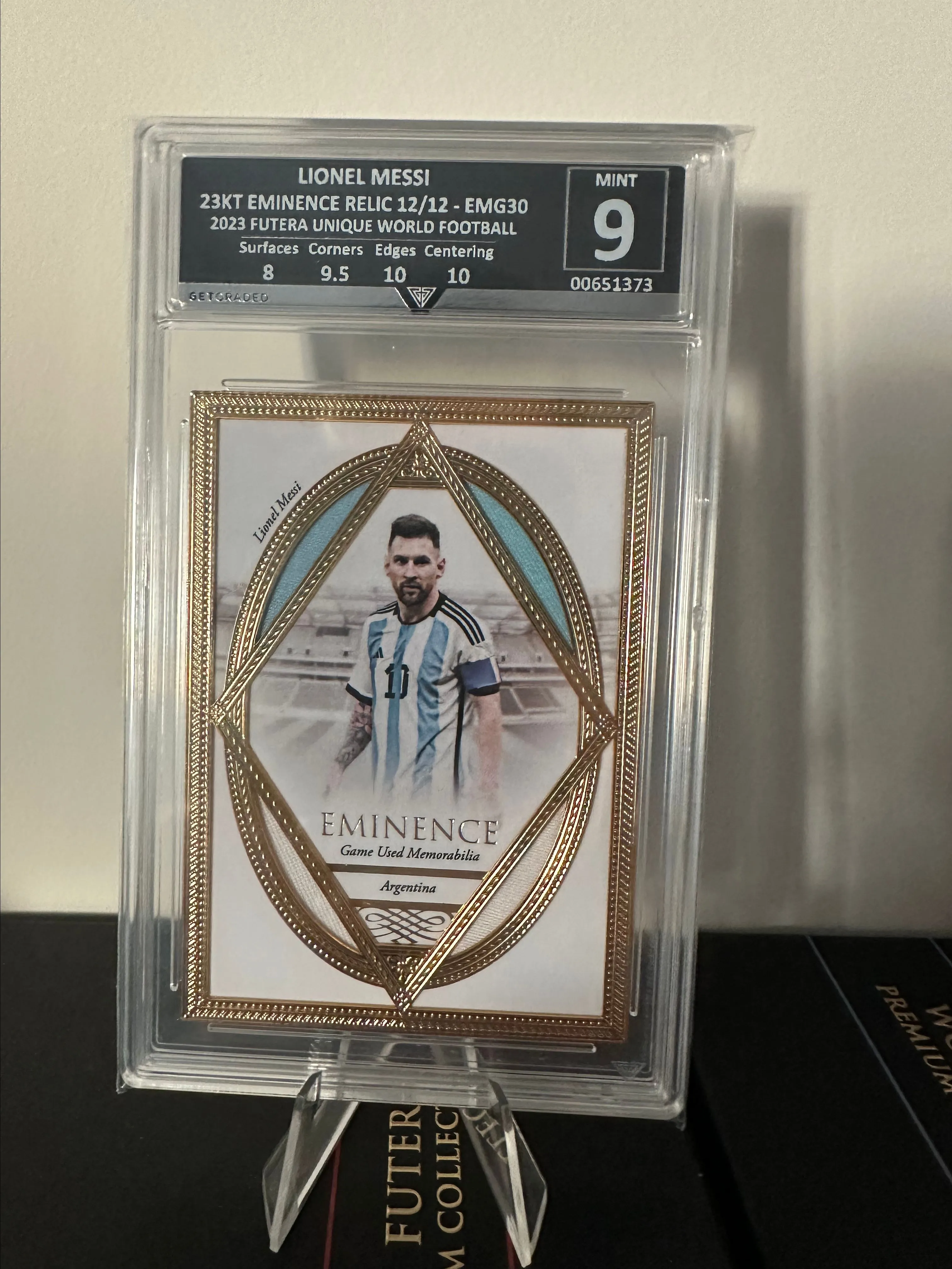 Product image for Messi Gold Frame Quad Patch /12 GG9