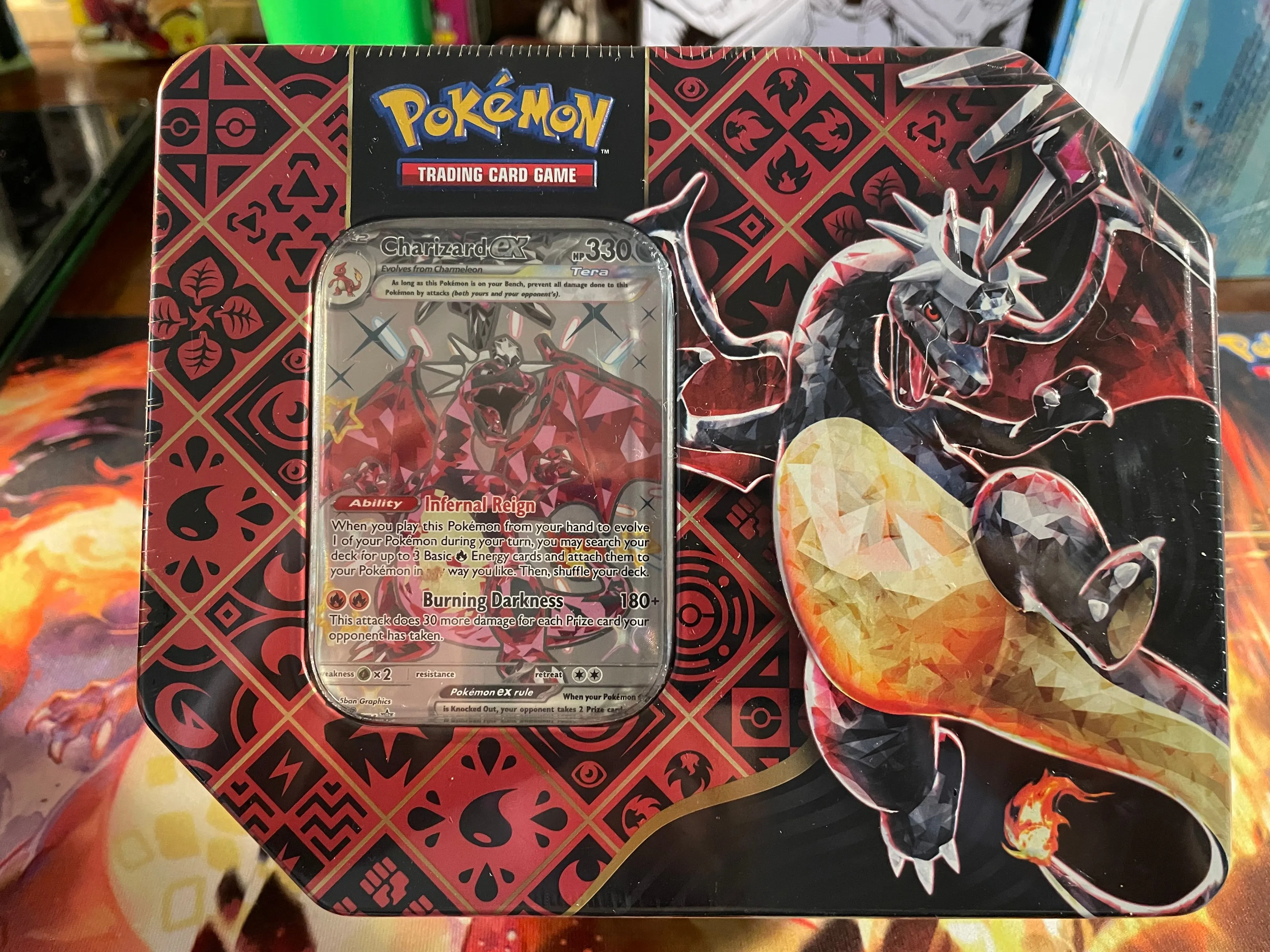 Pokemon TCG: Paldean Fates Tin - Charizard ex Sealed  Whatnot: Shop, Sell,  Connect