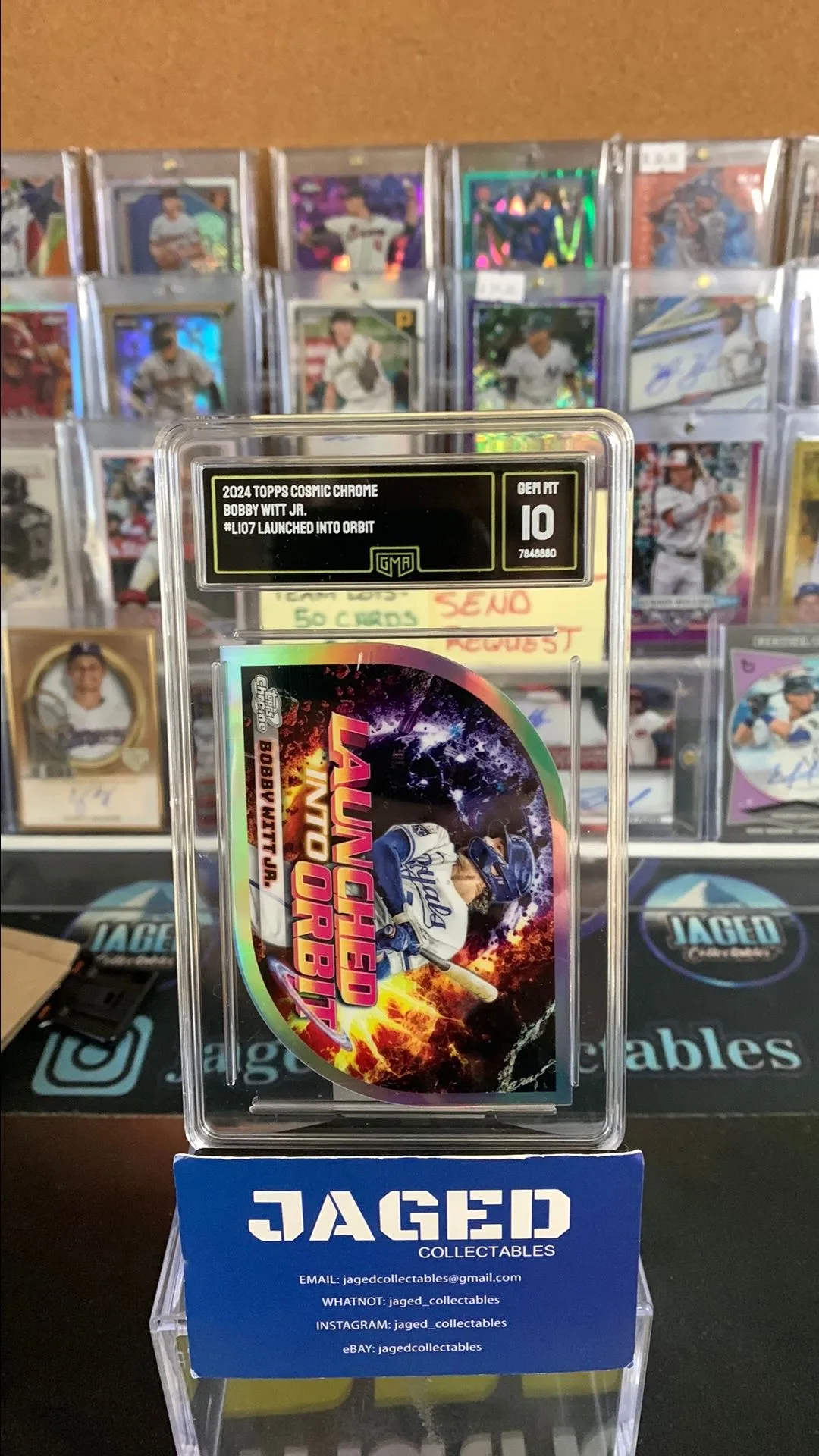 Product image for 2024 Topps Cosmic Bobby Witt Jr. Launched into Orbit